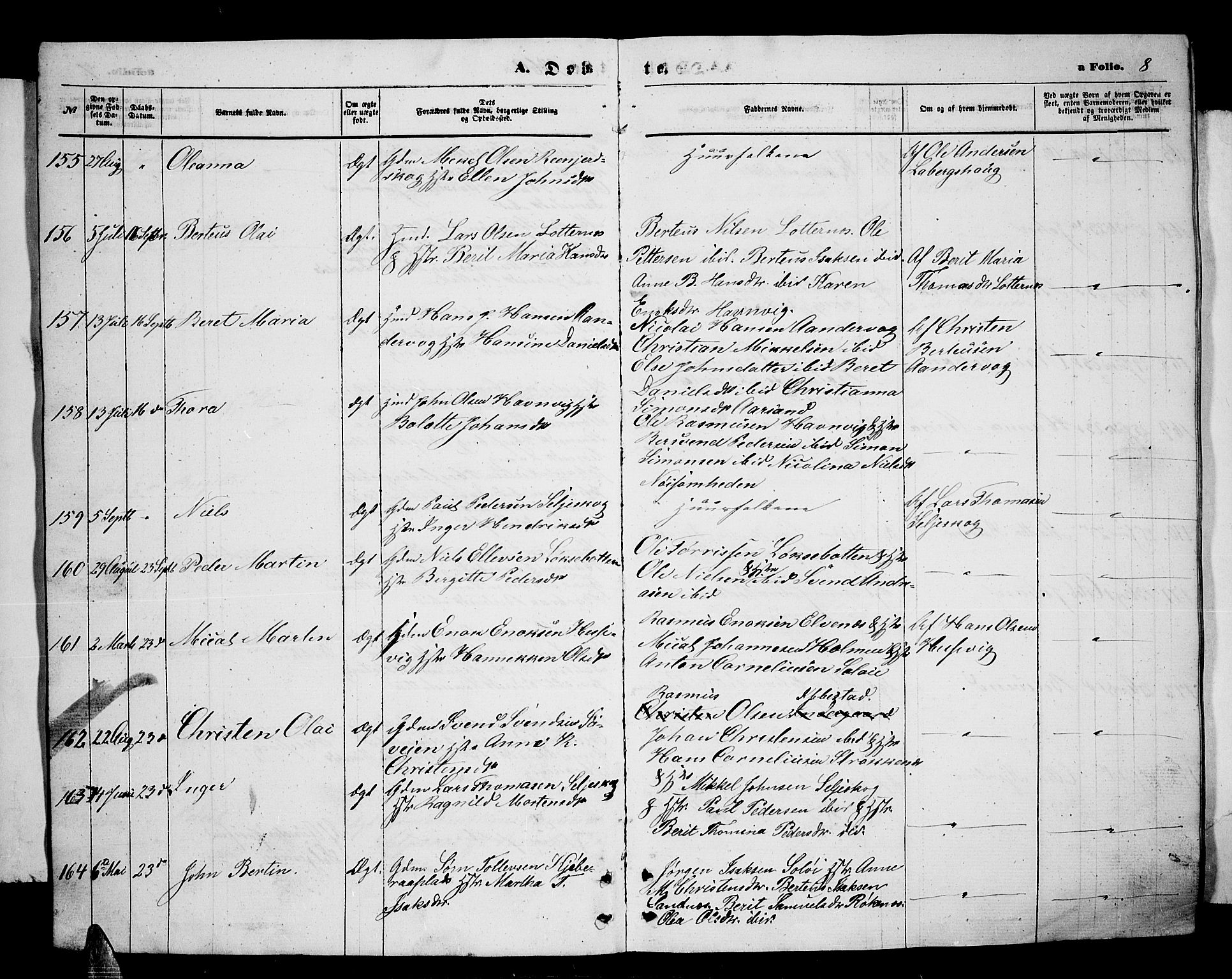 Ibestad sokneprestembete, AV/SATØ-S-0077/H/Ha/Hab/L0005klokker: Parish register (copy) no. 5, 1860-1871, p. 8