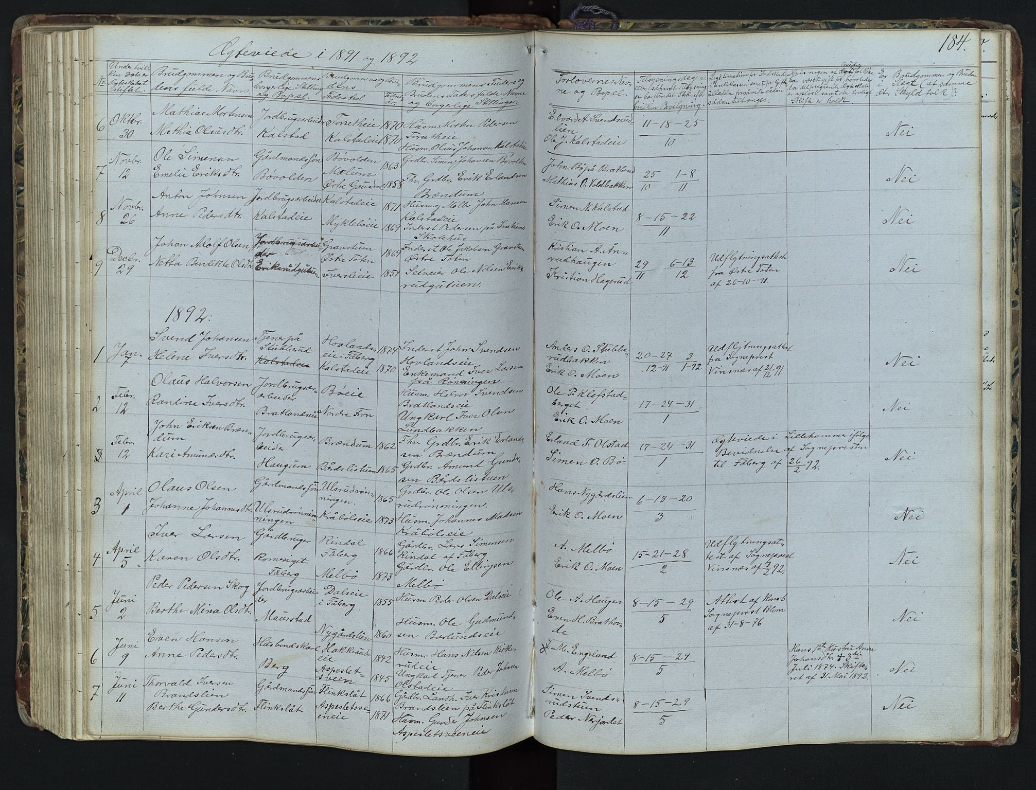Vestre Gausdal prestekontor, SAH/PREST-094/H/Ha/Hab/L0001: Parish register (copy) no. 1, 1867-1895, p. 184