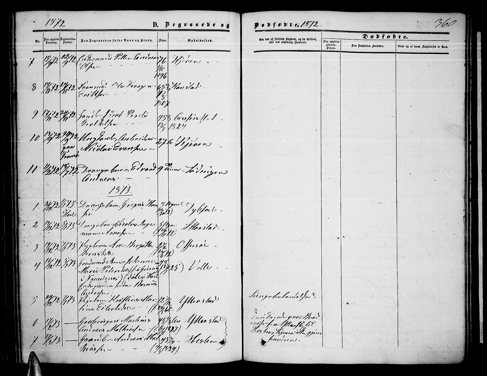 Ministerialprotokoller, klokkerbøker og fødselsregistre - Nordland, AV/SAT-A-1459/872/L1046: Parish register (copy) no. 872C02, 1852-1879, p. 360