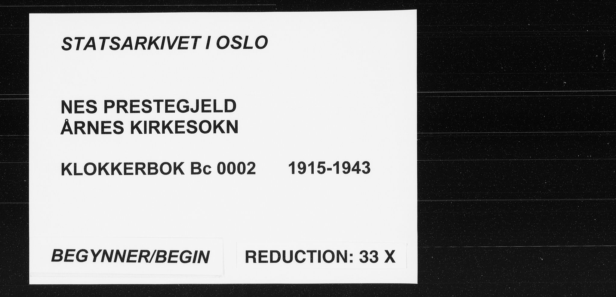 Nes prestekontor Kirkebøker, SAO/A-10410/G/Gc/L0002: Parish register (copy) no. III 2, 1915-1943