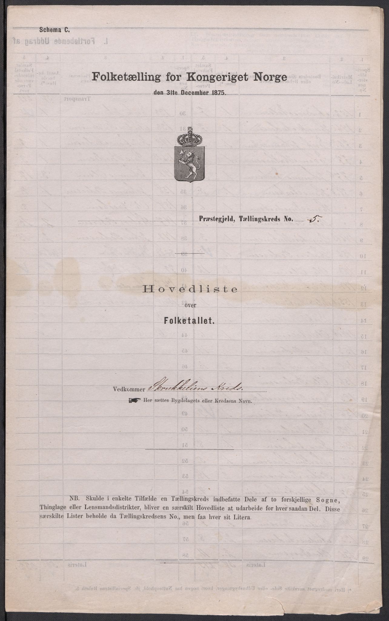RA, 1875 census for 0239P Hurdal, 1875, p. 19