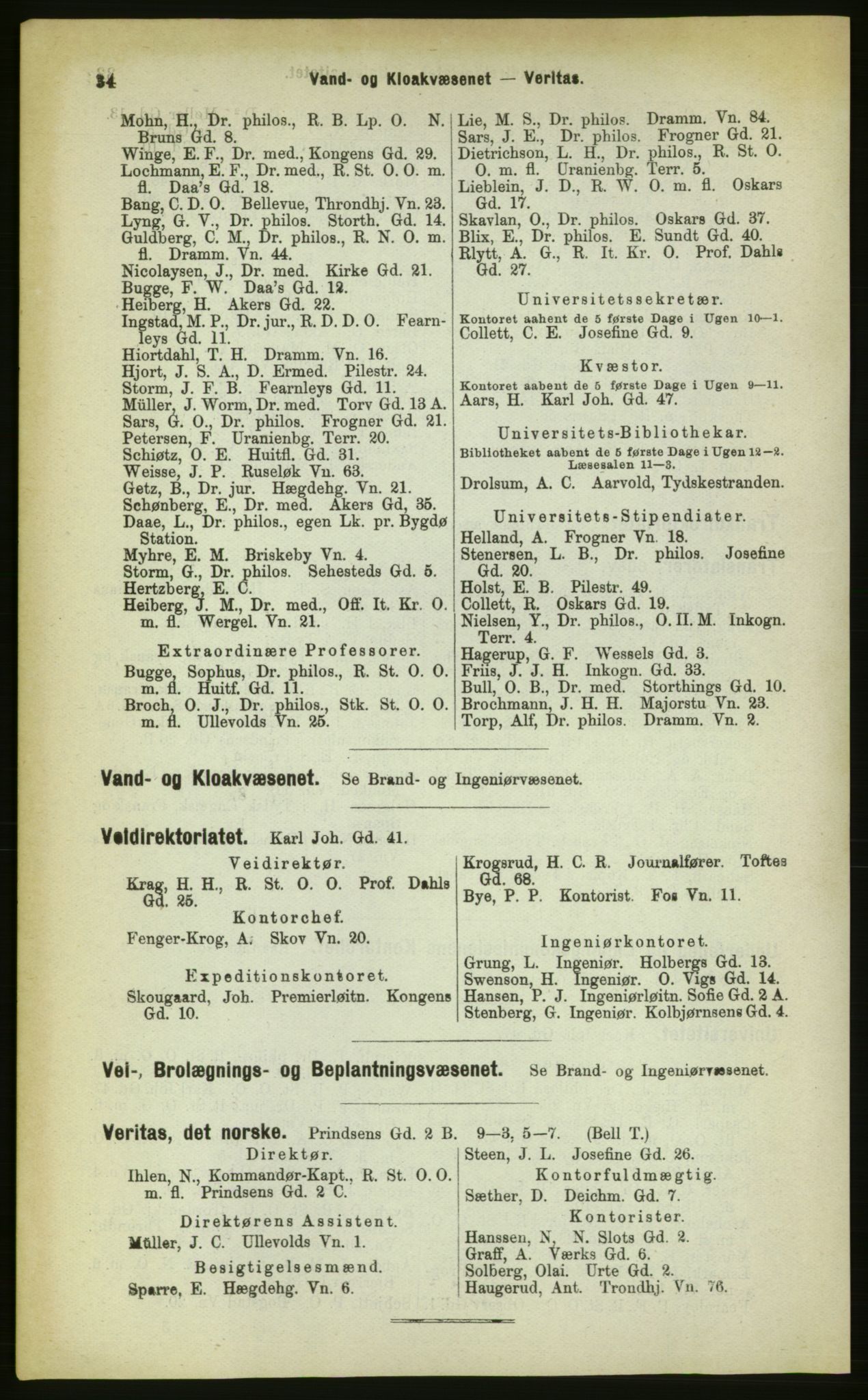 Kristiania/Oslo adressebok, PUBL/-, 1883, p. 34