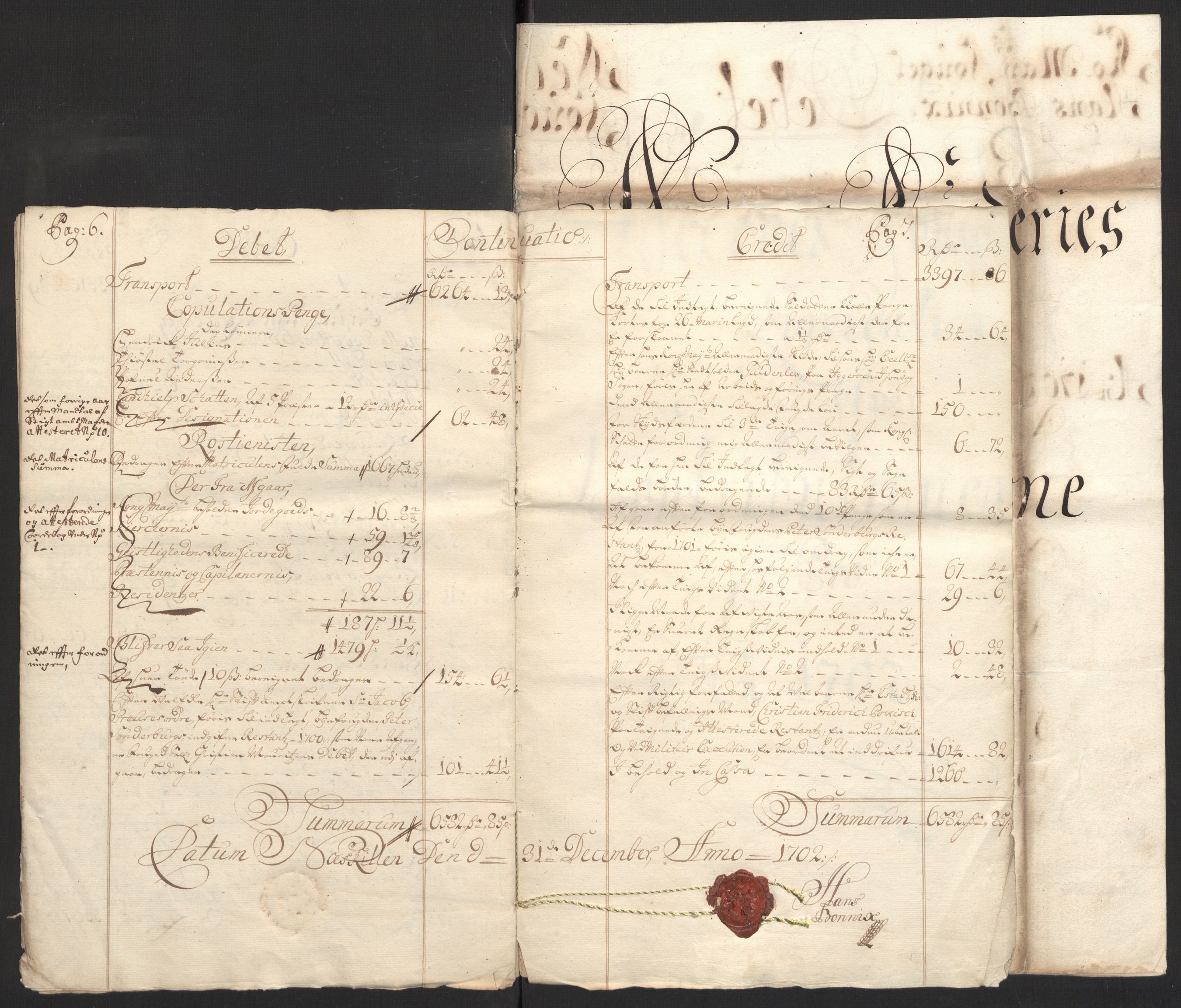 Rentekammeret inntil 1814, Reviderte regnskaper, Fogderegnskap, AV/RA-EA-4092/R39/L2316: Fogderegnskap Nedenes, 1702-1703, p. 13