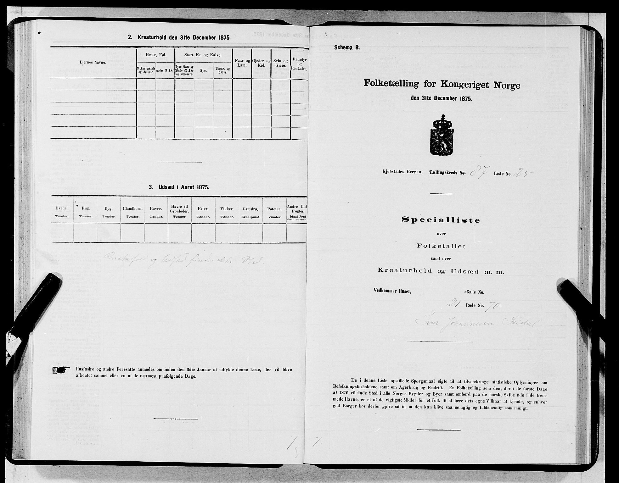 SAB, 1875 census for 1301 Bergen, 1875, p. 4717