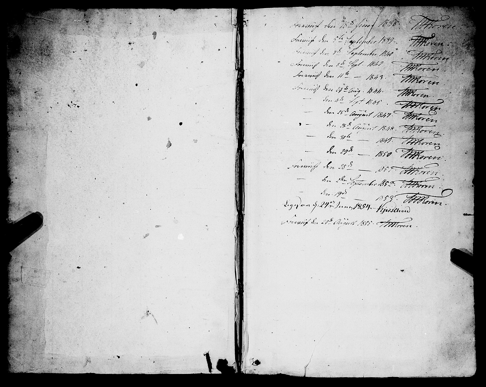 Gloppen sokneprestembete, SAB/A-80101/H/Haa/Haaa/L0008: Parish register (official) no. A 8, 1837-1855