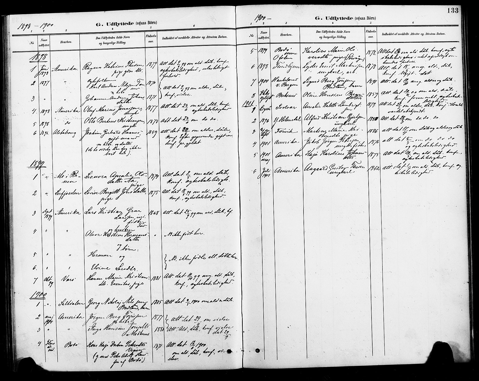 Ministerialprotokoller, klokkerbøker og fødselsregistre - Nordland, AV/SAT-A-1459/886/L1220: Parish register (official) no. 886A02, 1892-1903, p. 133