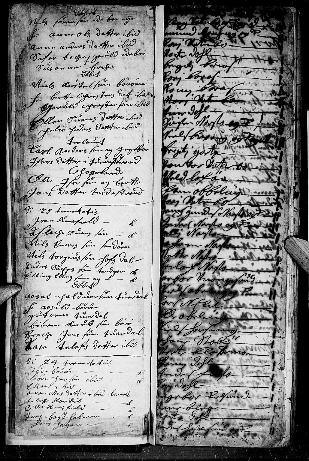 Dypvåg sokneprestkontor, AV/SAK-1111-0007/F/Fb/Fba/L0003: Parish register (copy) no. B 3, 1715-1738, p. 9