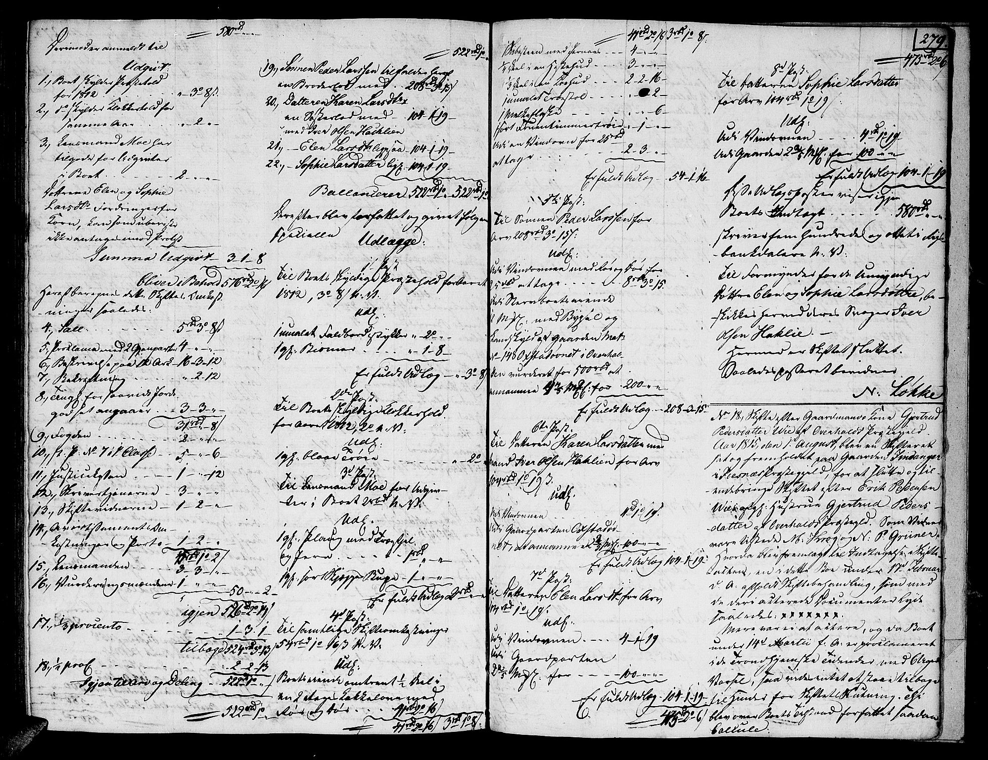 Namdal sorenskriveri, AV/SAT-A-4133/1/3/3A/L0036: Skifteprotokoll nr. 26, 1809-1815, p. 278b-279a