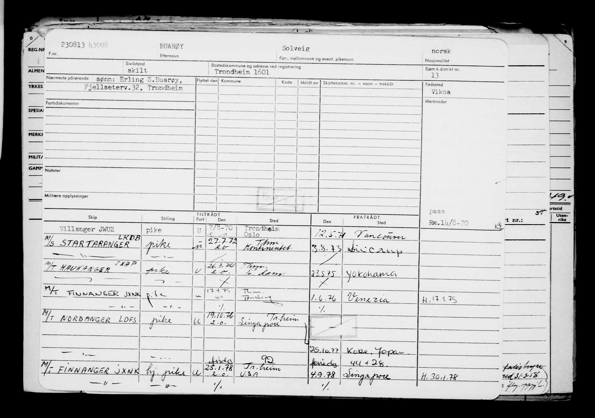 Direktoratet for sjømenn, AV/RA-S-3545/G/Gb/L0114: Hovedkort, 1913, p. 836