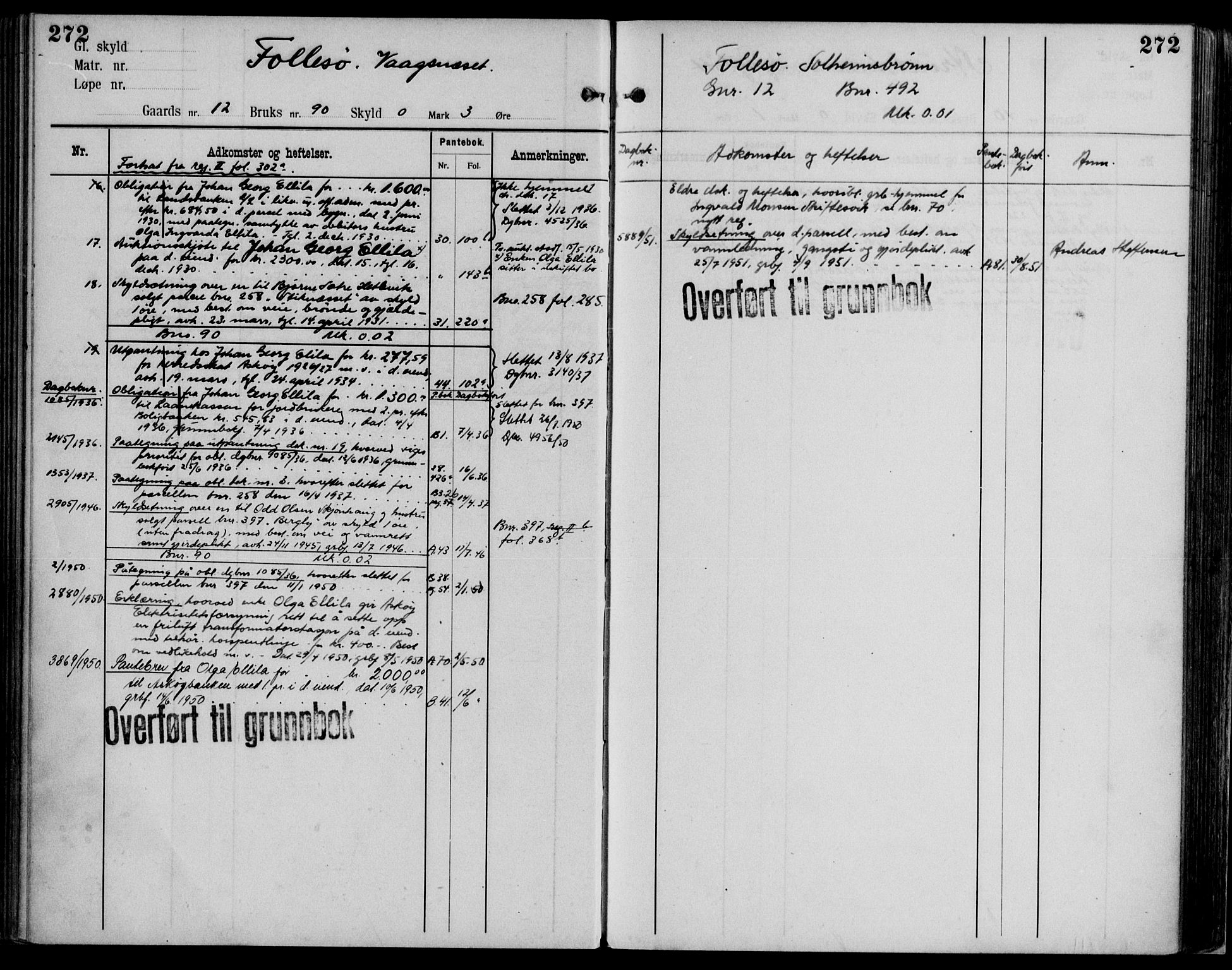 Midhordland sorenskriveri, AV/SAB-A-3001/1/G/Ga/Gab/L0102: Mortgage register no. II.A.b.102, p. 272