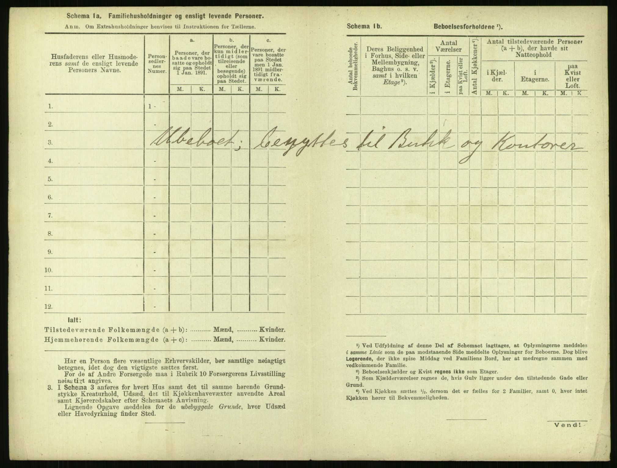 RA, 1891 census for 1103 Stavanger, 1891, p. 264