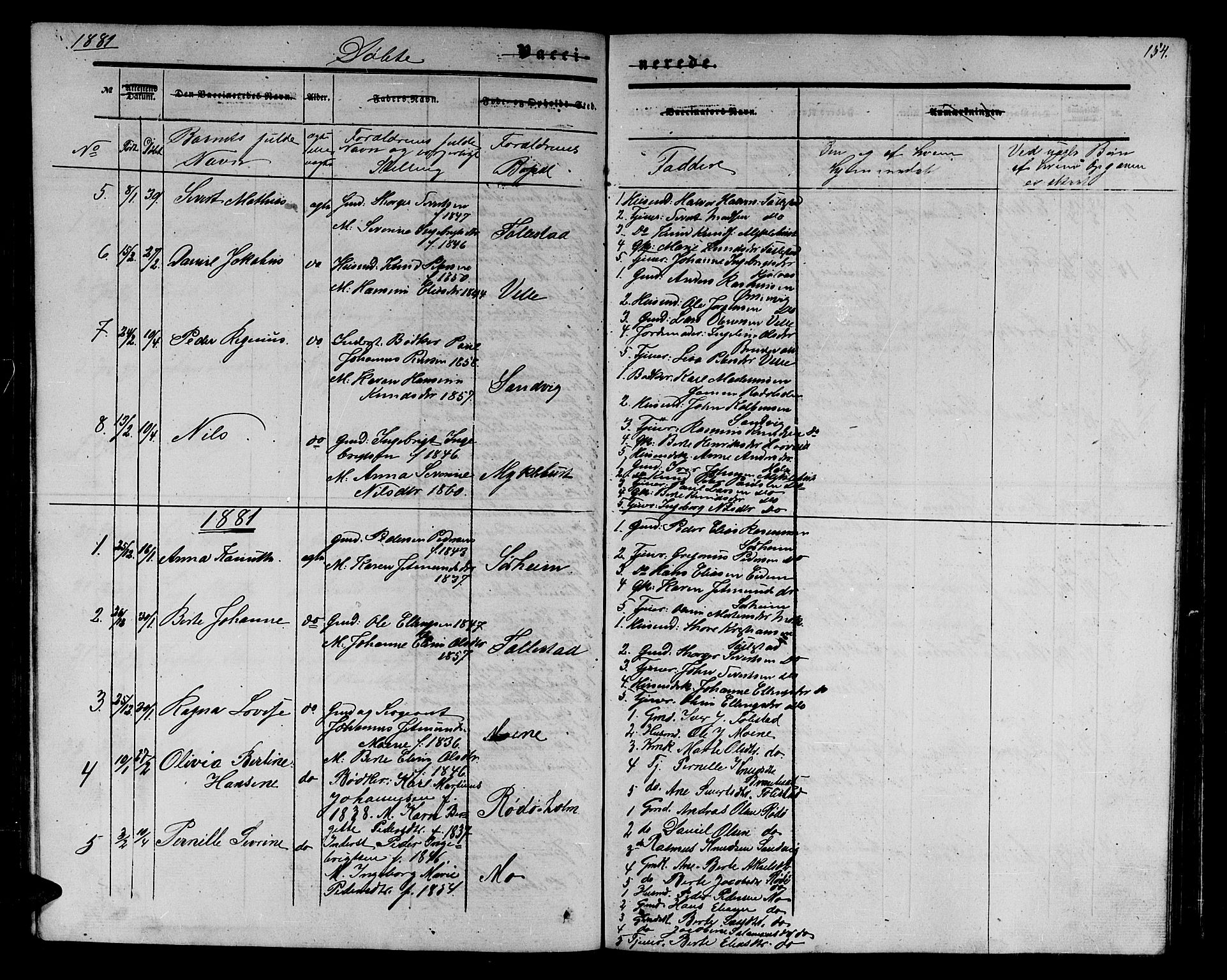 Ministerialprotokoller, klokkerbøker og fødselsregistre - Møre og Romsdal, AV/SAT-A-1454/513/L0188: Parish register (copy) no. 513C02, 1865-1882, p. 154