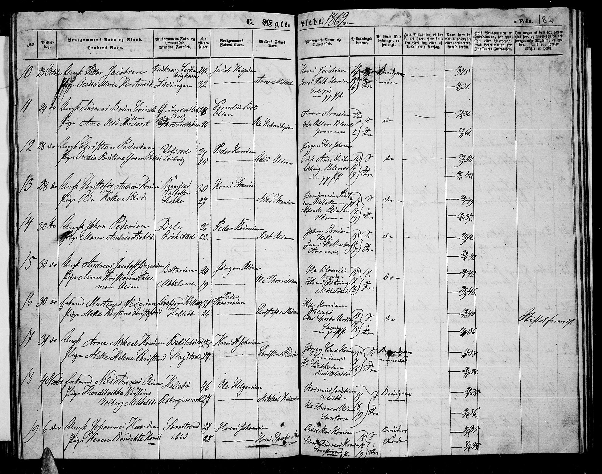 Trondenes sokneprestkontor, SATØ/S-1319/H/Hb/L0007klokker: Parish register (copy) no. 7, 1855-1862, p. 182