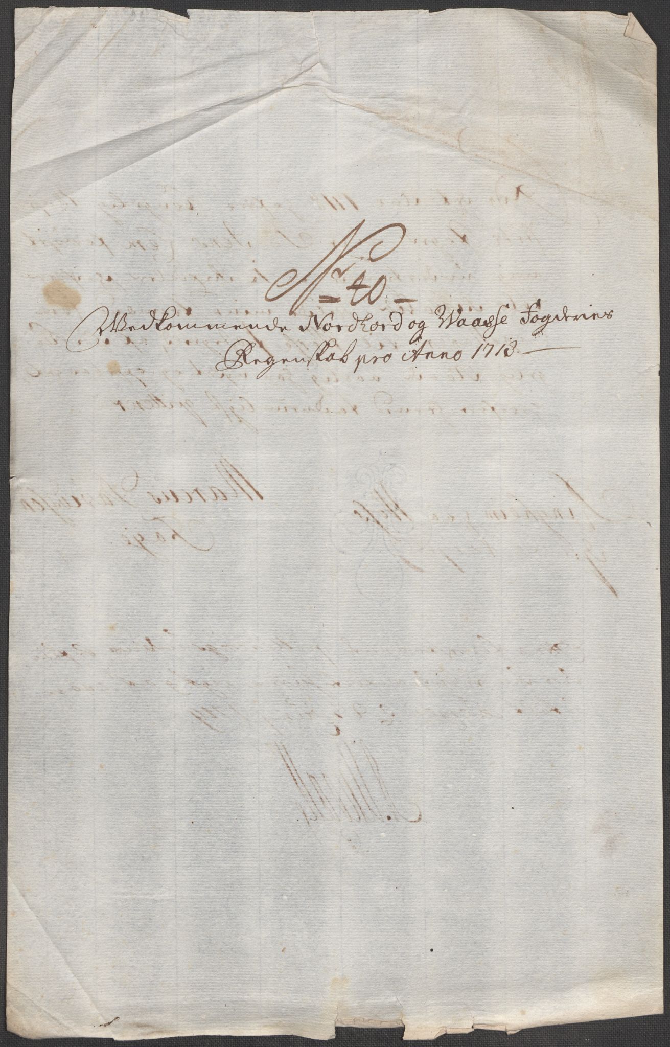 Rentekammeret inntil 1814, Reviderte regnskaper, Fogderegnskap, AV/RA-EA-4092/R51/L3202: Fogderegnskap Nordhordland og Voss, 1718, p. 179