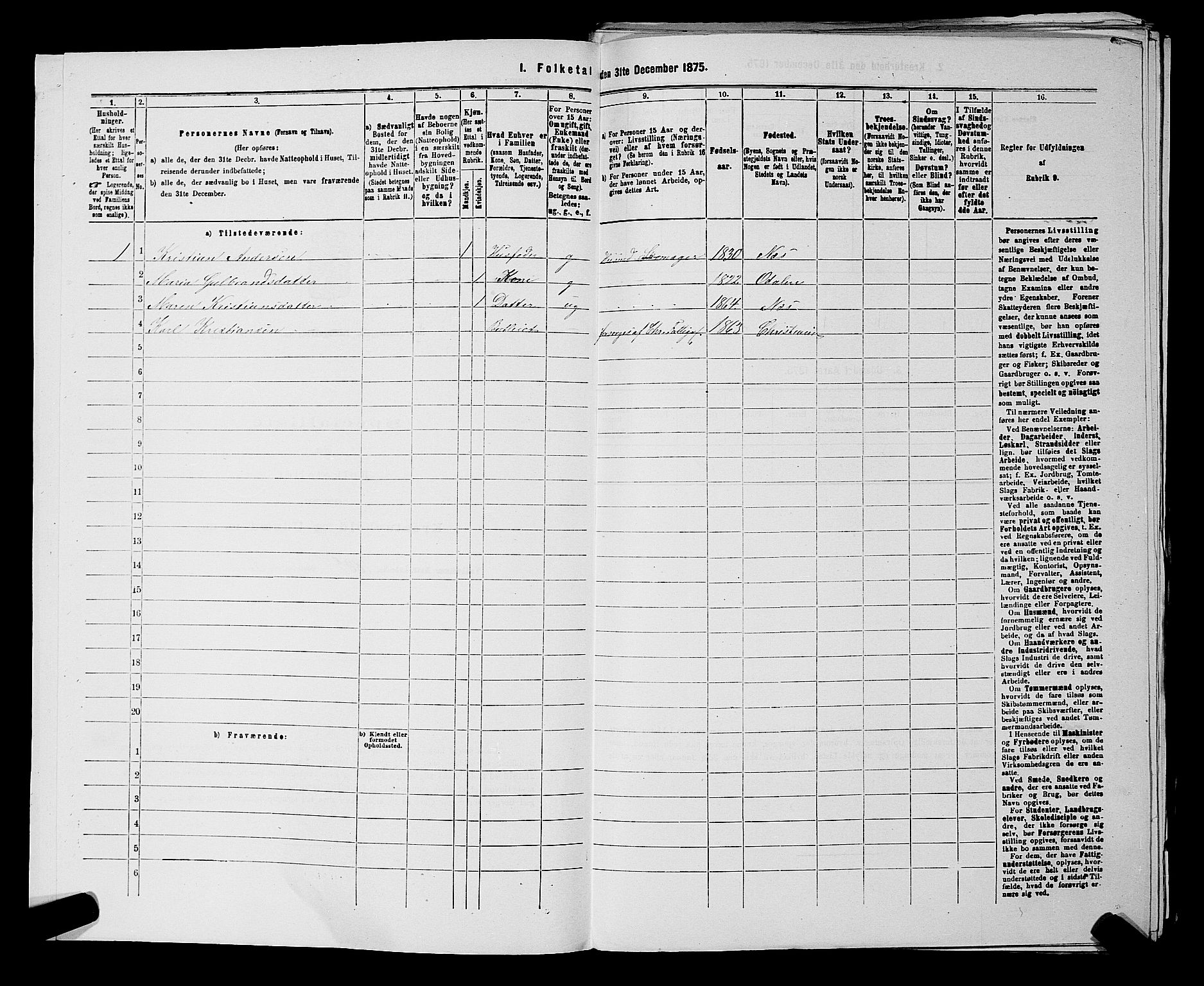 RA, 1875 census for 0236P Nes, 1875, p. 1395