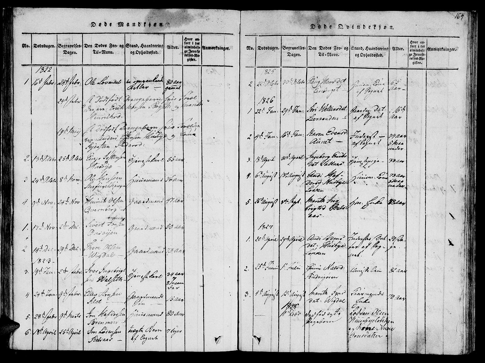 Ministerialprotokoller, klokkerbøker og fødselsregistre - Sør-Trøndelag, SAT/A-1456/612/L0373: Parish register (official) no. 612A06 /2, 1816-1828, p. 164