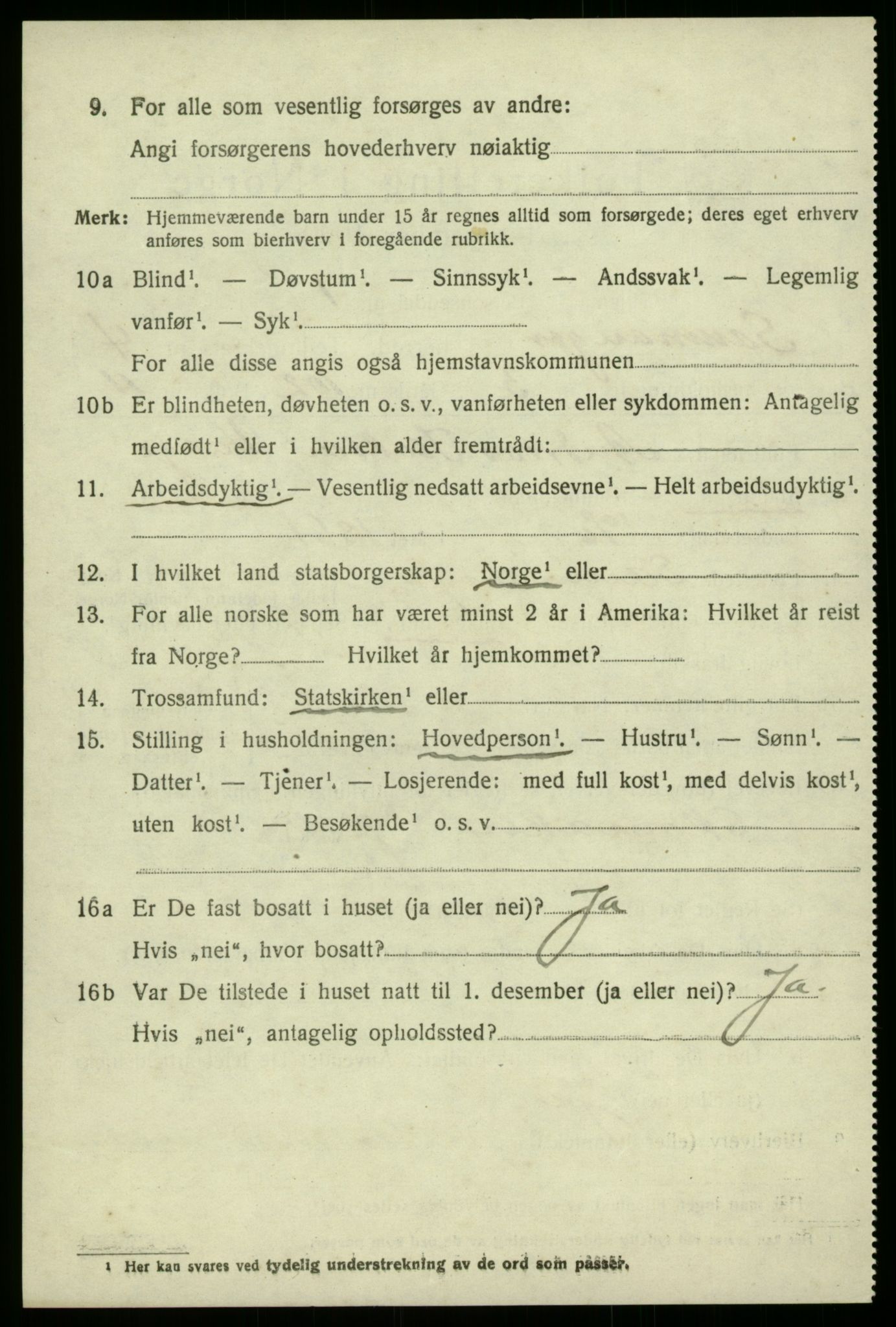 SAB, 1920 census for Samnanger, 1920, p. 1686