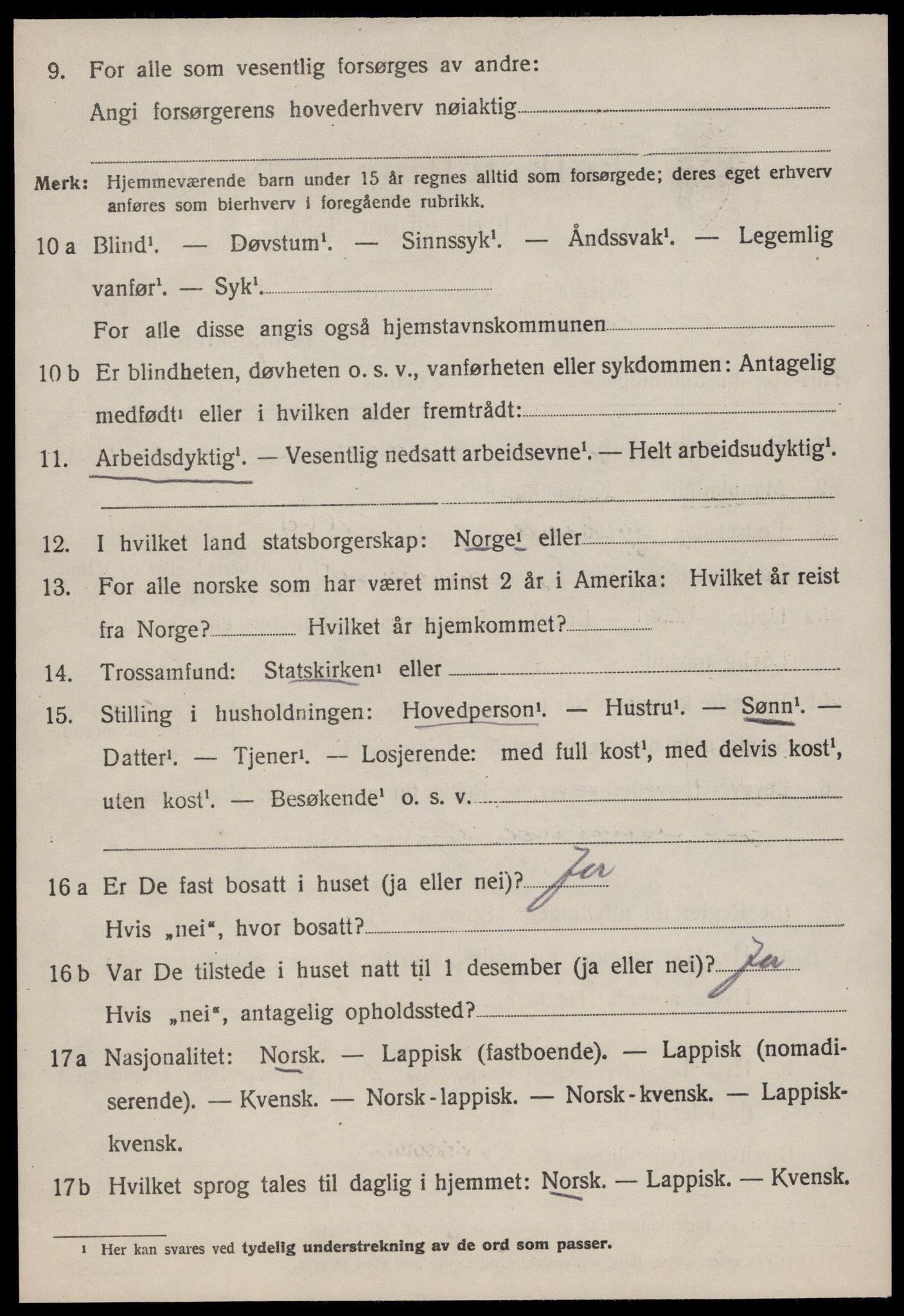 SAT, 1920 census for Meldal, 1920, p. 7496