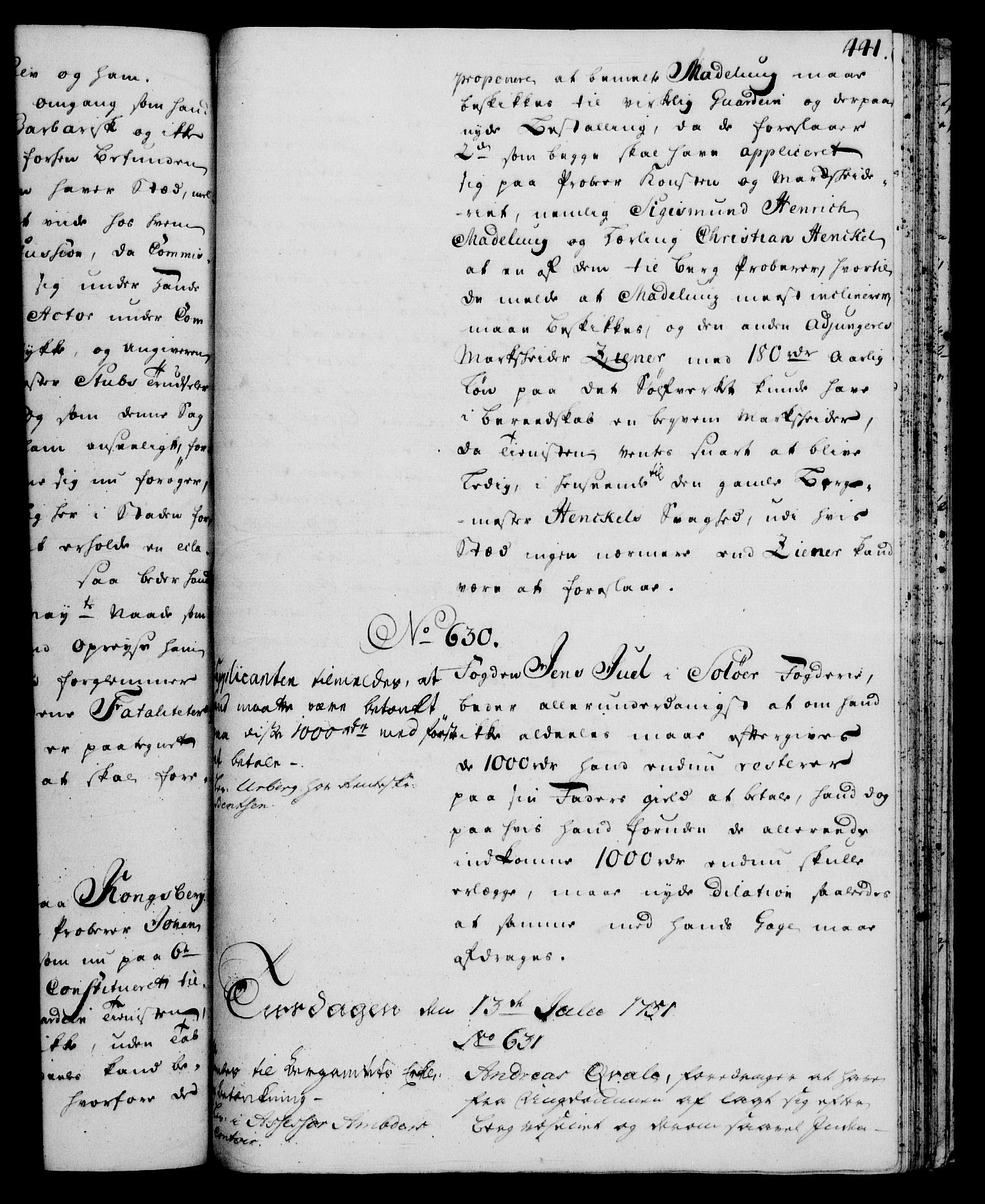 Rentekammeret, Kammerkanselliet, RA/EA-3111/G/Gh/Gha/L0030: Norsk ekstraktmemorialprotokoll (merket RK 53.75), 1749-1751, p. 441