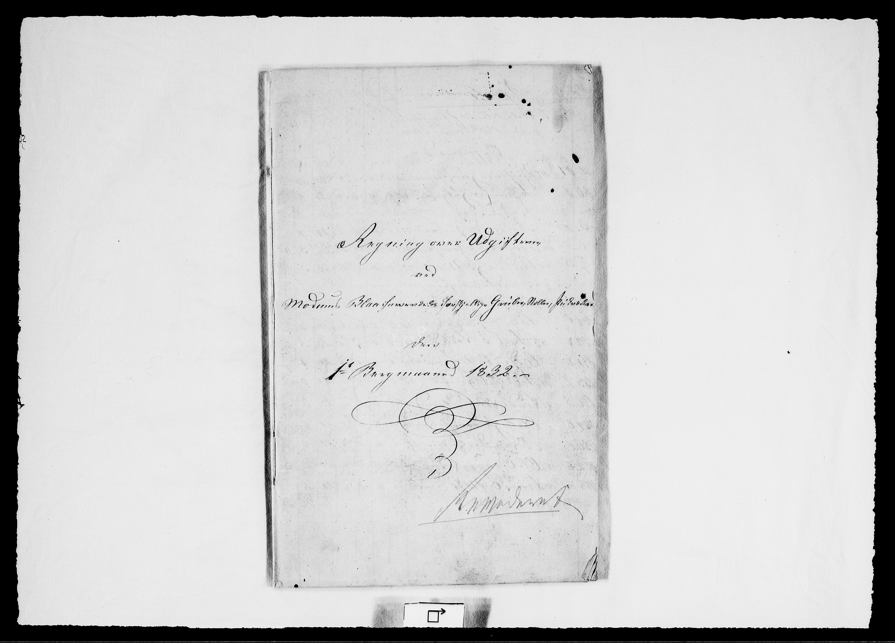 Modums Blaafarveværk, AV/RA-PA-0157/G/Gd/Gdd/L0259/0001: -- / Regning over gruver pukkverk m.v., 1832, p. 2