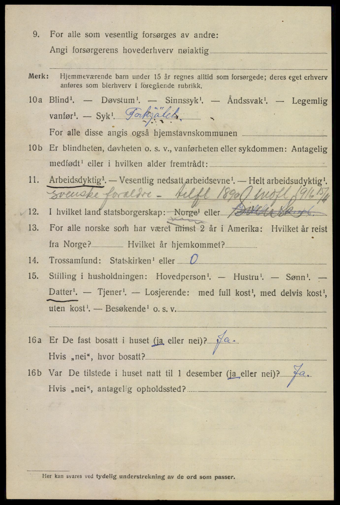 SAO, 1920 census for Kristiania, 1920, p. 184608