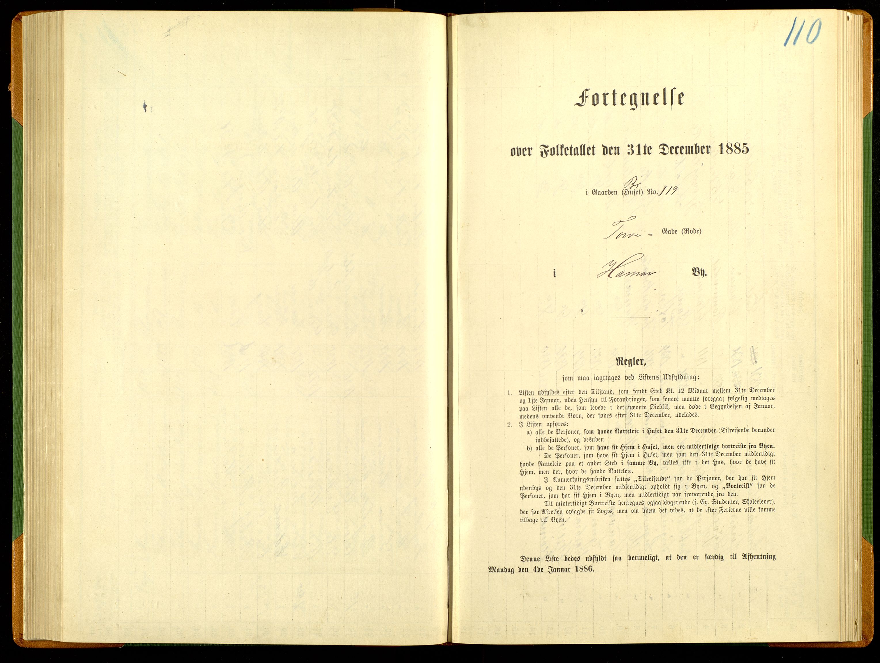 SAH, 1885 census for 0401 Hamar, 1885, p. 233