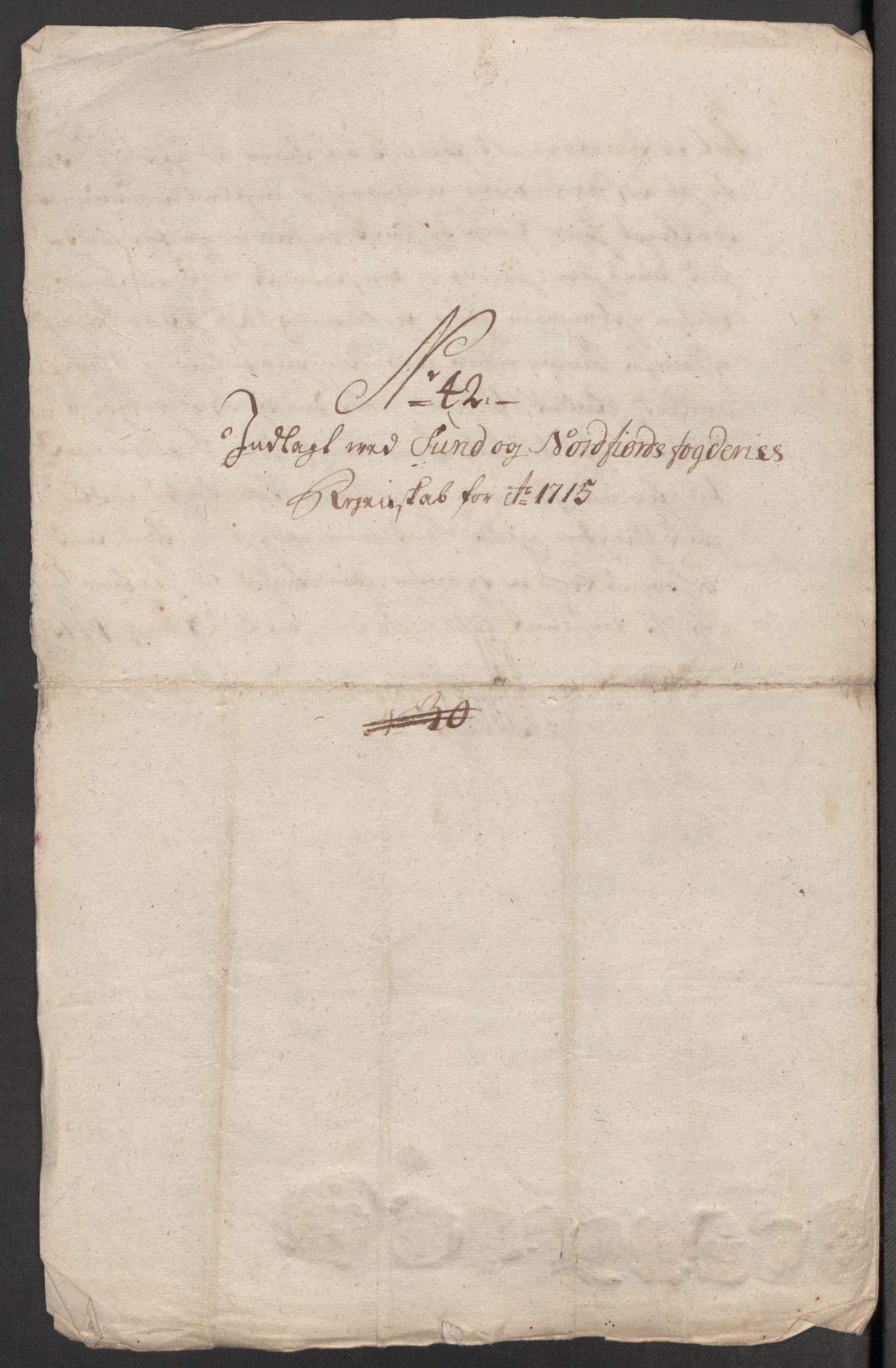 Rentekammeret inntil 1814, Reviderte regnskaper, Fogderegnskap, RA/EA-4092/R53/L3439: Fogderegnskap Sunn- og Nordfjord, 1715, p. 530