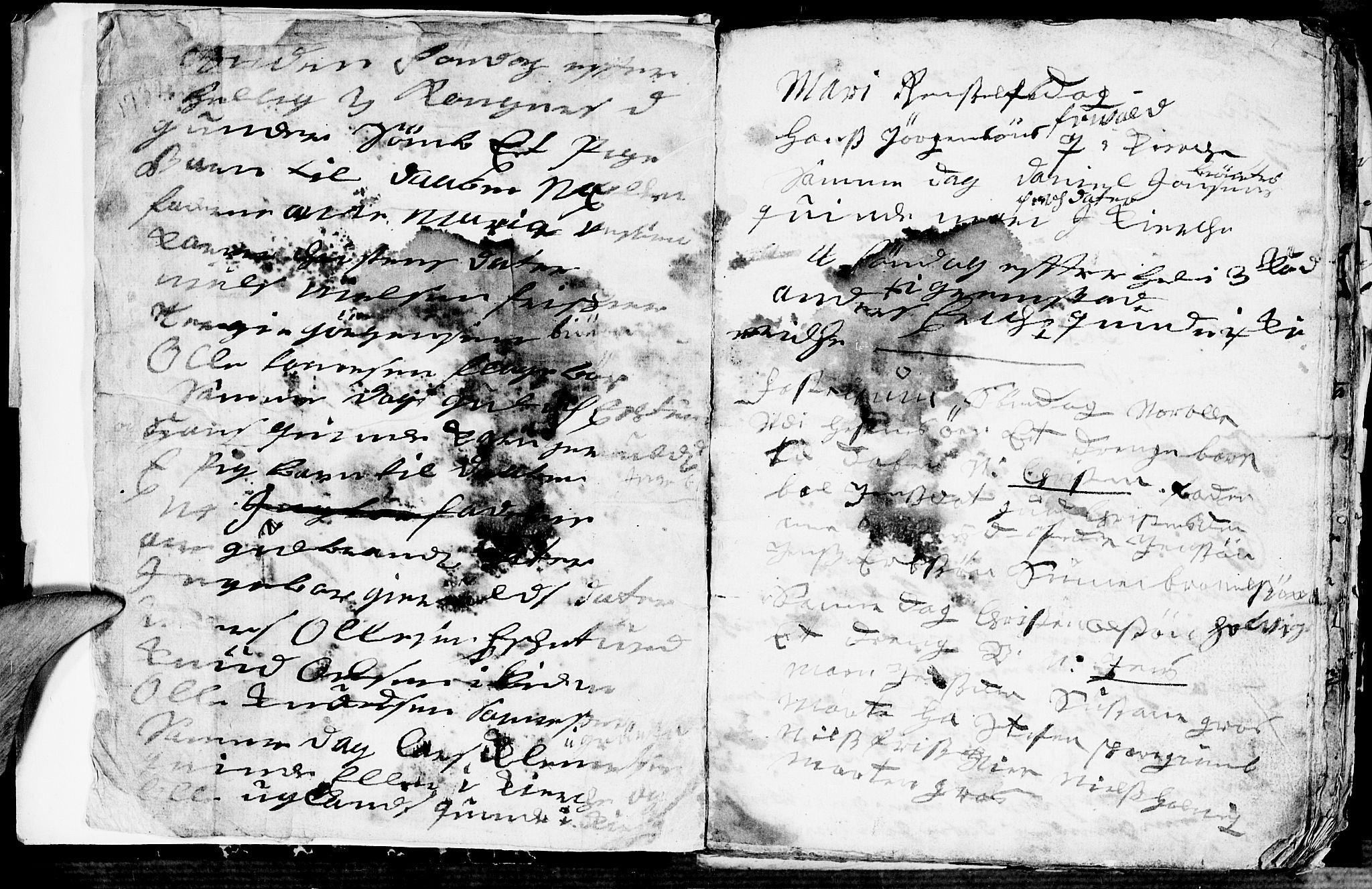 Fjære sokneprestkontor, SAK/1111-0011/F/Fb/L0001: Parish register (copy) no. B 1, 1732-1750, p. 2