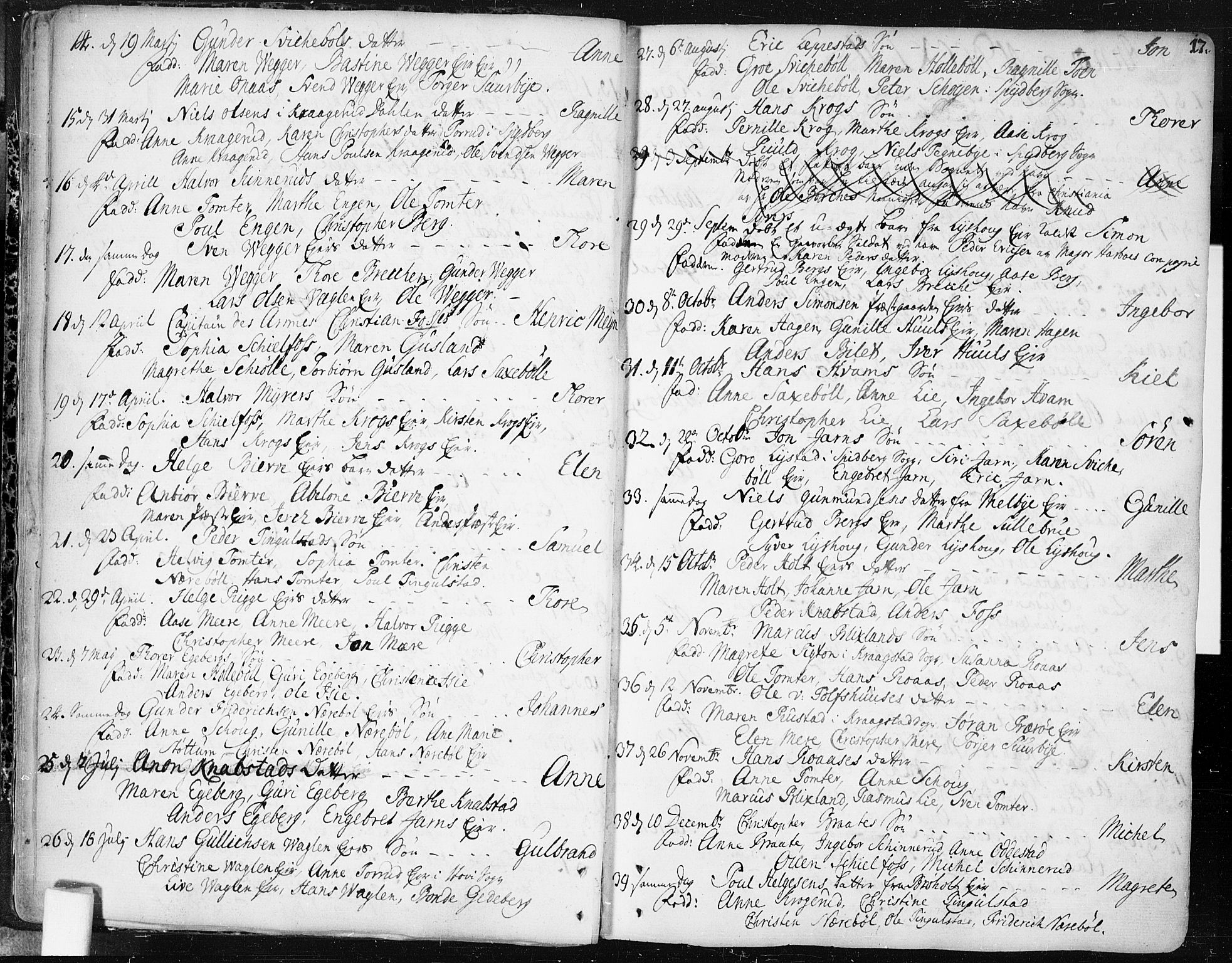 Hobøl prestekontor Kirkebøker, AV/SAO-A-2002/F/Fa/L0001: Parish register (official) no. I 1, 1733-1814, p. 17