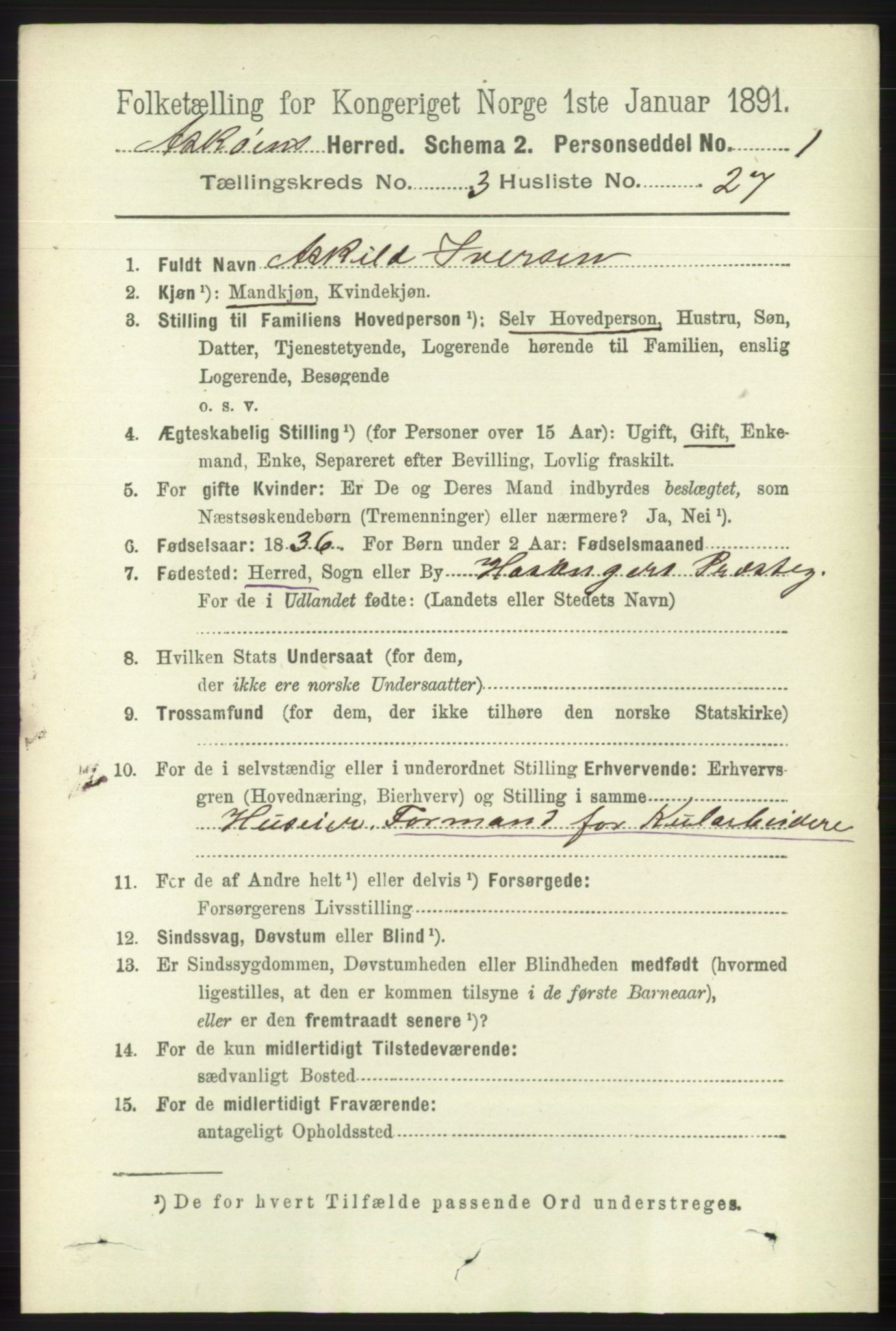 RA, 1891 census for 1247 Askøy, 1891, p. 2250