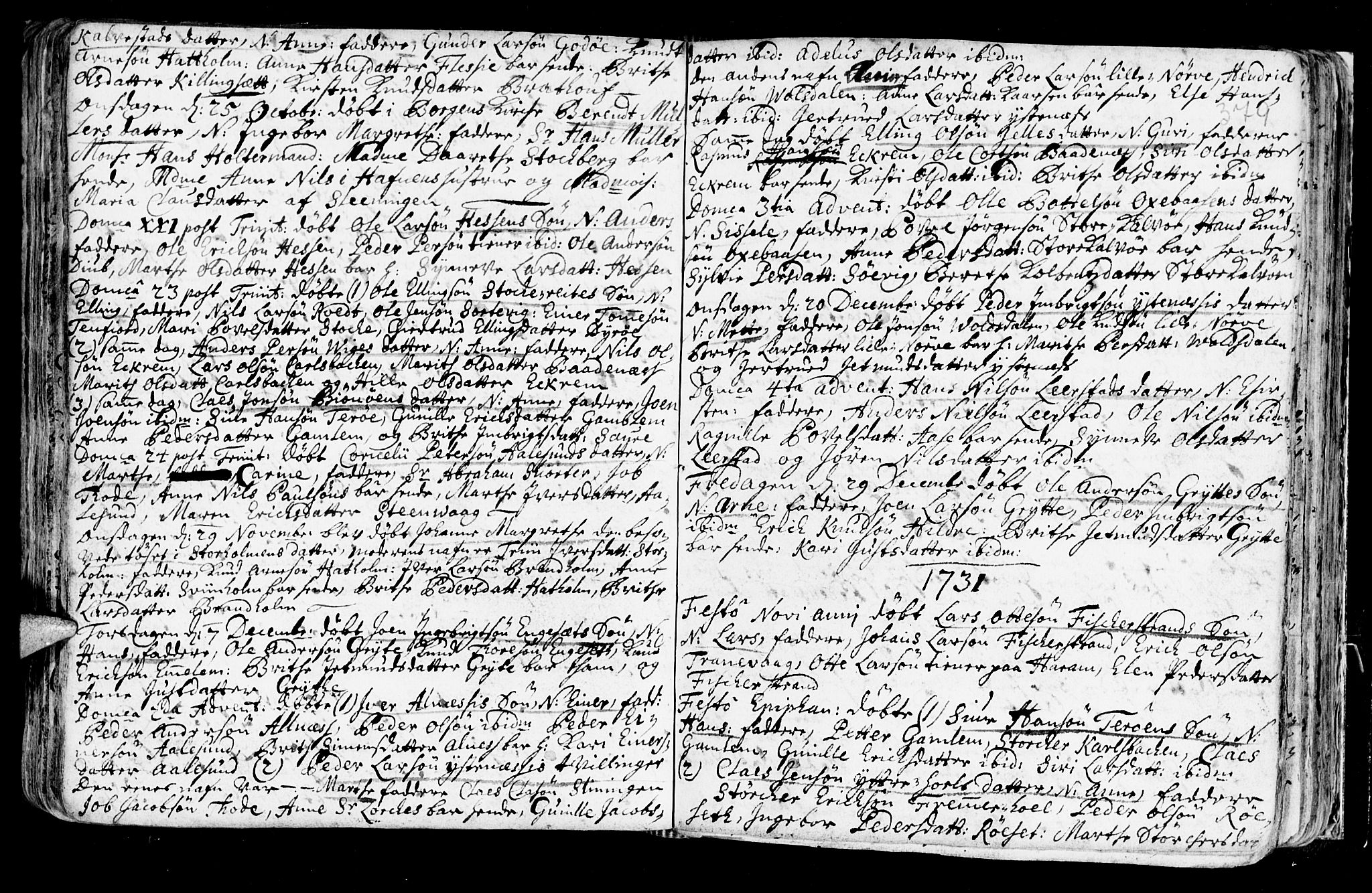 Ministerialprotokoller, klokkerbøker og fødselsregistre - Møre og Romsdal, AV/SAT-A-1454/528/L0390: Parish register (official) no. 528A01, 1698-1739, p. 378-379
