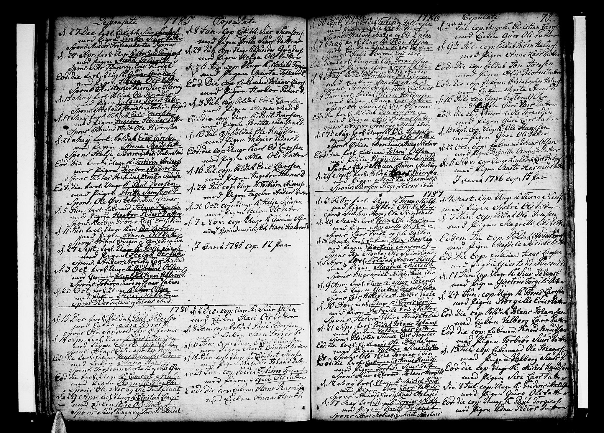 Skånevik sokneprestembete, SAB/A-77801/H/Haa: Parish register (official) no. A 1, 1745-1789, p. 78