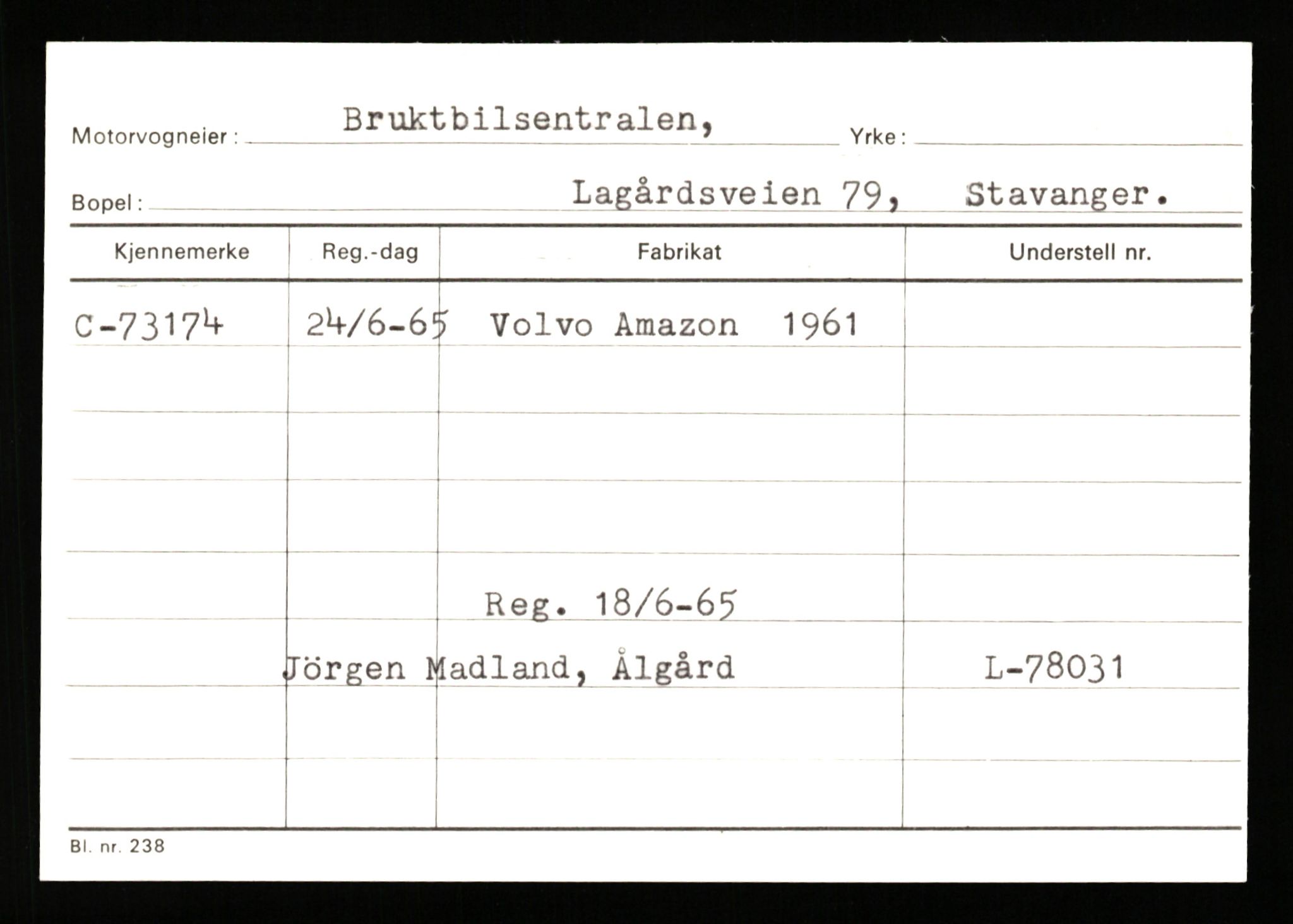 Stavanger trafikkstasjon, SAST/A-101942/0/G/L0008: Registreringsnummer: 67519 - 84533, 1930-1971, p. 867