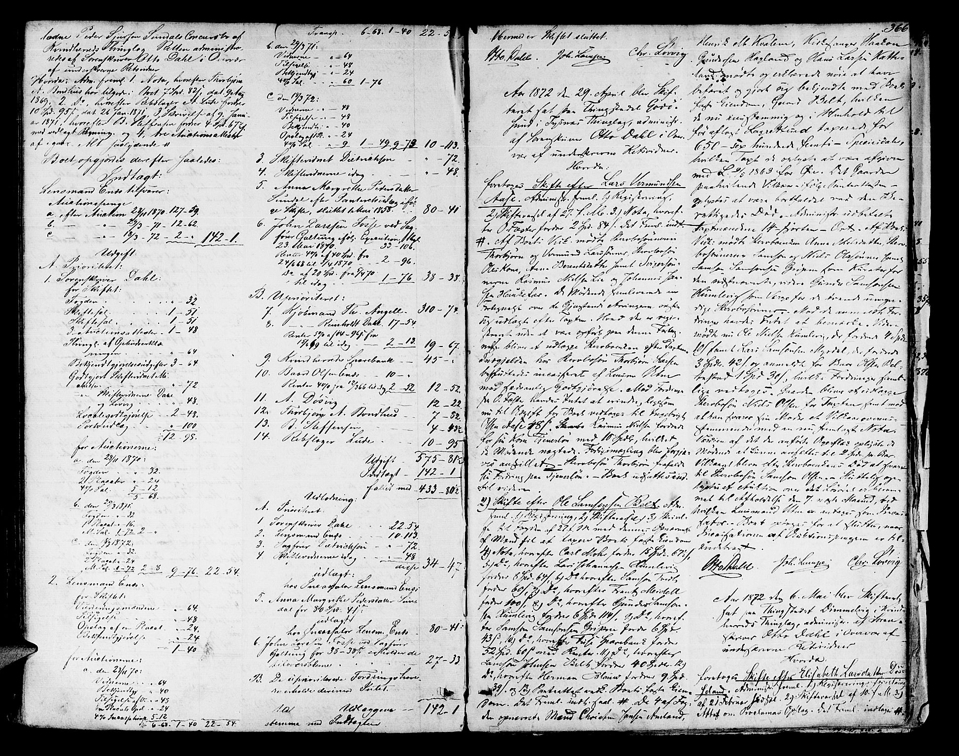 Sunnhordland sorenskrivar, AV/SAB-A-2401/1/H/Ha/Hae/L0005: Skifteprotokollar. Skånevik, Etne, Fjelberg og Kvinnherad. Register i protokoll, 1859-1872, p. 365b-366a