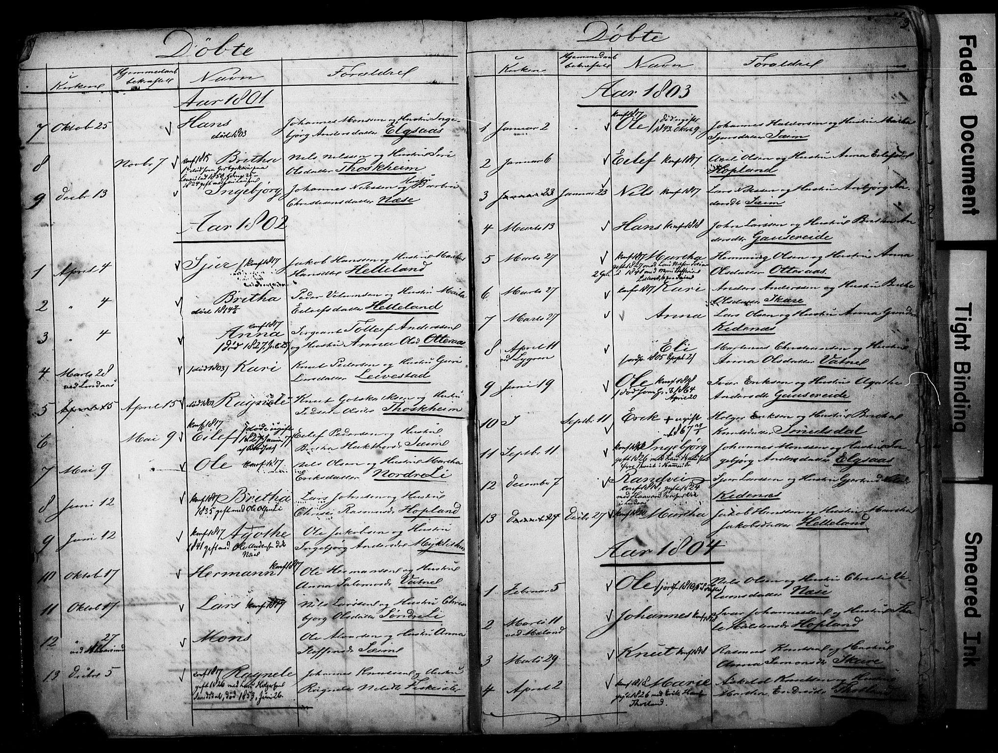 Alversund Sokneprestembete, SAB/A-73901/H/Ha/Hab: Parish register (copy) no. D 1, 1800-1870, p. 3