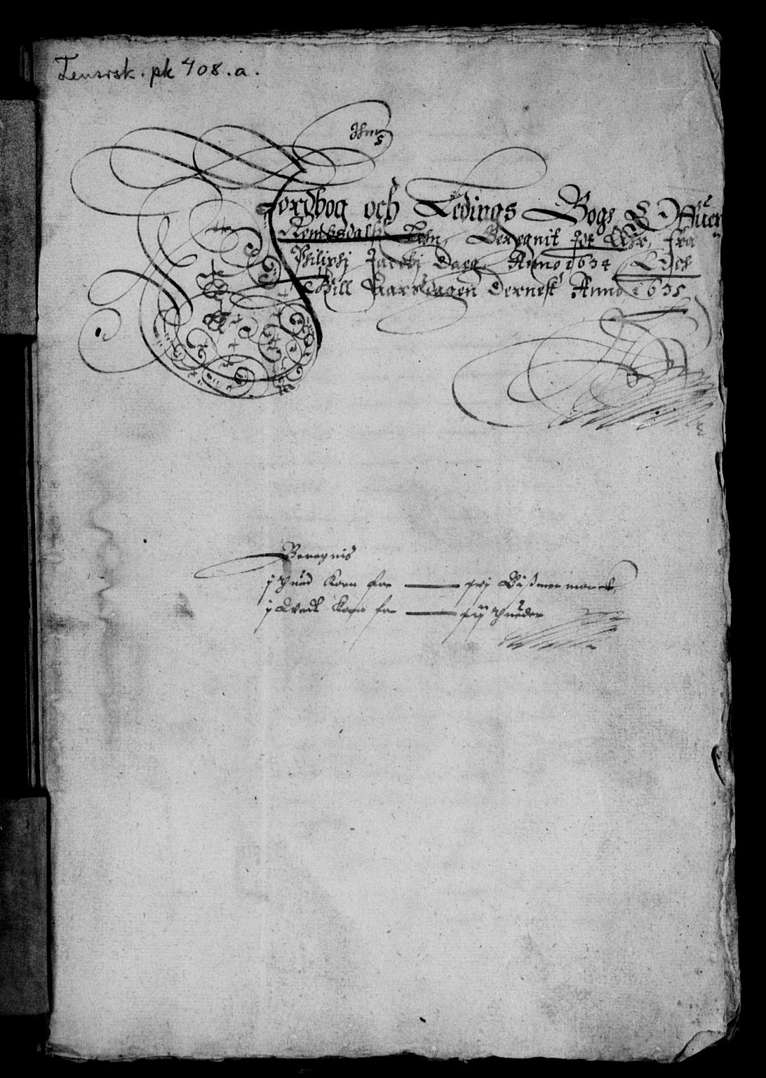 Rentekammeret inntil 1814, Reviderte regnskaper, Lensregnskaper, AV/RA-EA-5023/R/Rb/Rbw/L0054: Trondheim len, 1634-1635