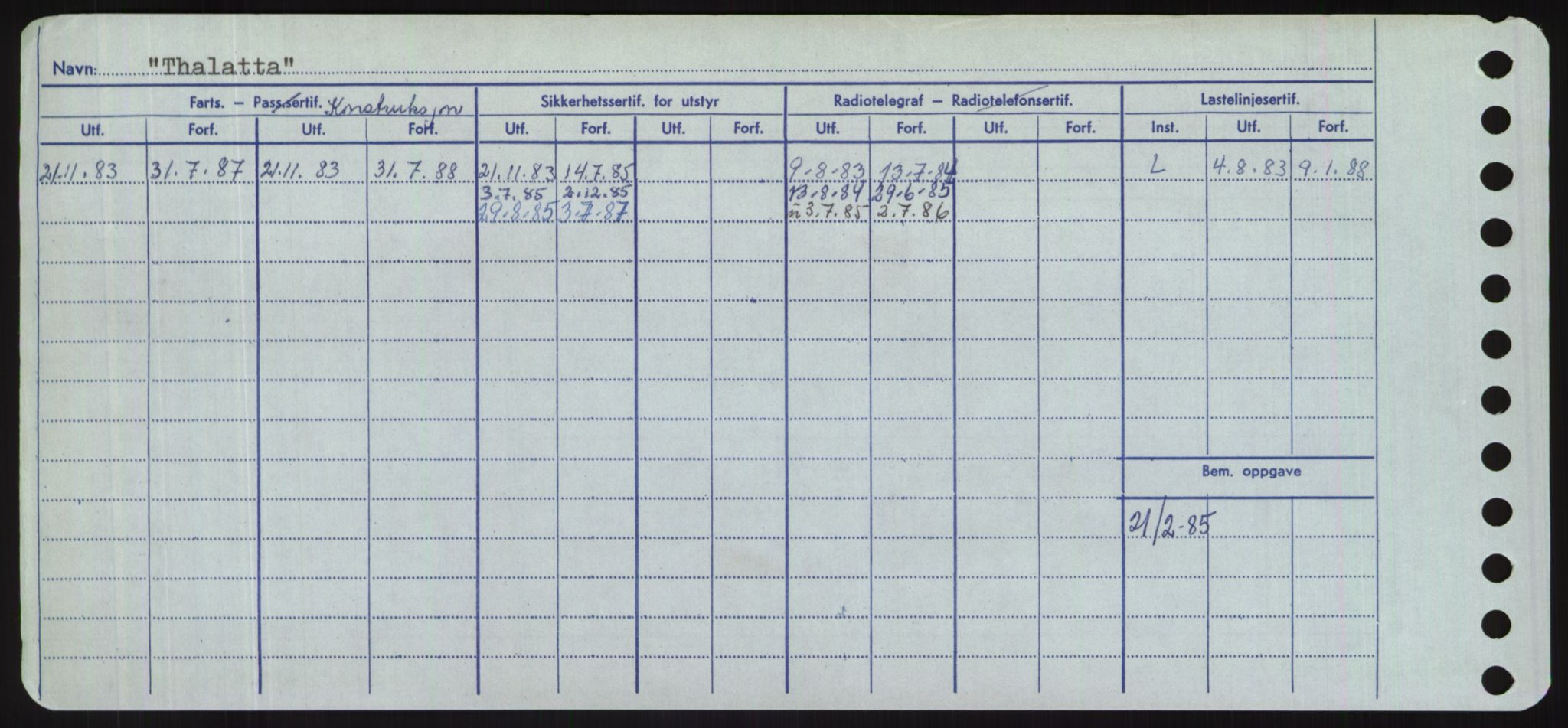 Sjøfartsdirektoratet med forløpere, Skipsmålingen, RA/S-1627/H/Hd/L0038: Fartøy, T-Th, p. 556