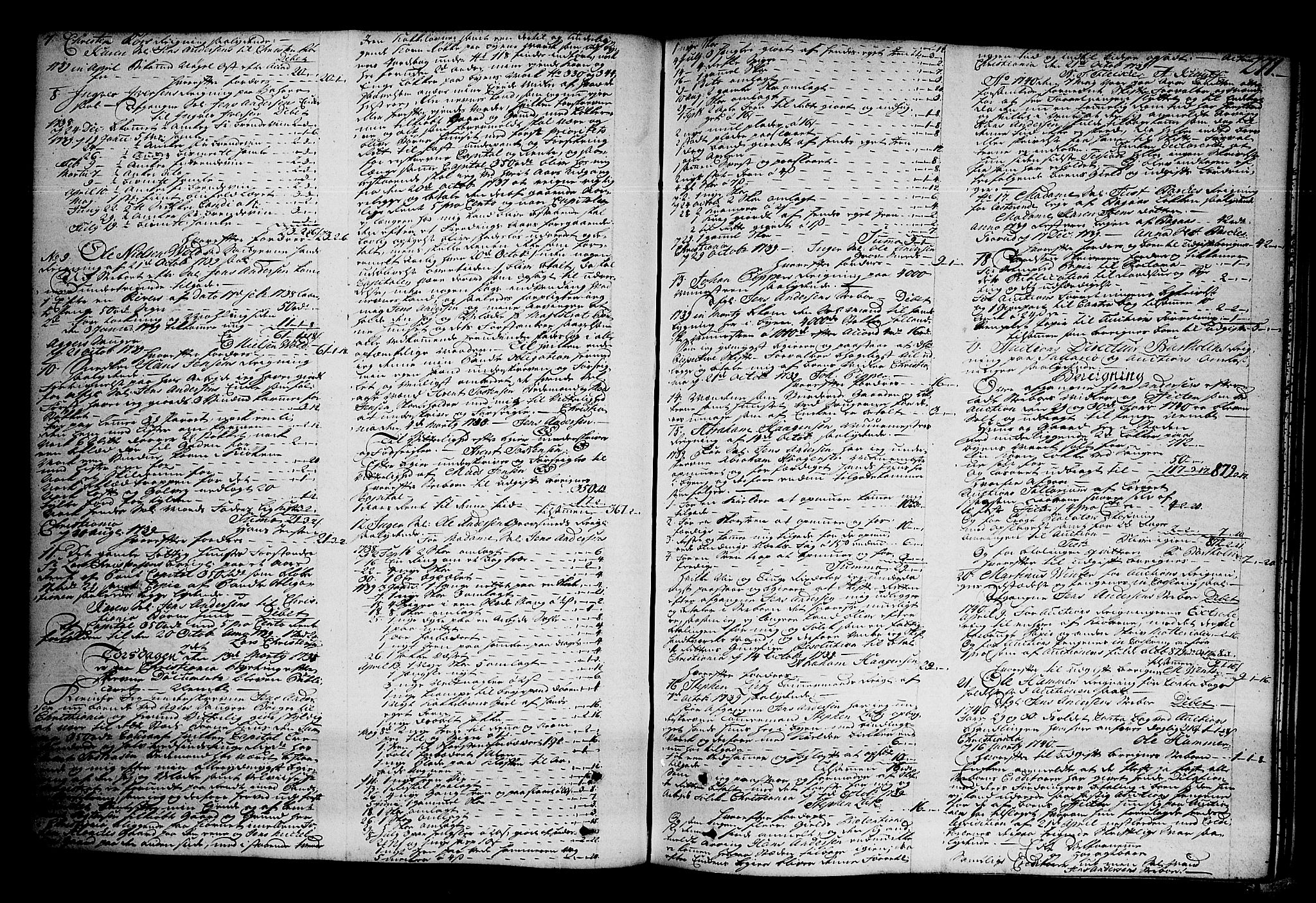 Oslo skifterett, AV/SAO-A-10383/H/Ha/L0008b: Skifteprotokoll, 1737-1741, p. 270b-271a