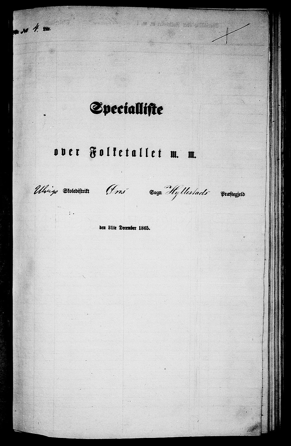 RA, 1865 census for Hyllestad, 1865, p. 64