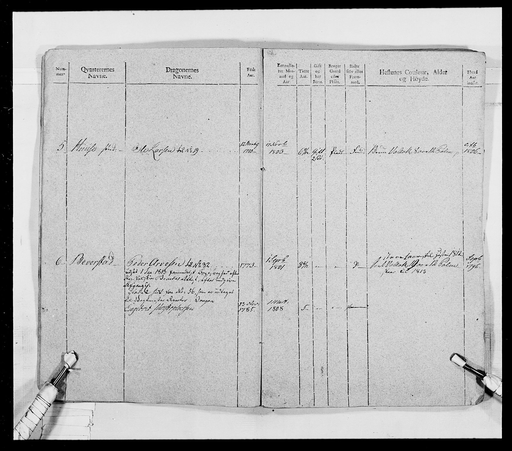 Generalitets- og kommissariatskollegiet, Det kongelige norske kommissariatskollegium, AV/RA-EA-5420/E/Eh/L0018: Opplandske dragonregiment, 1810-1811, p. 14