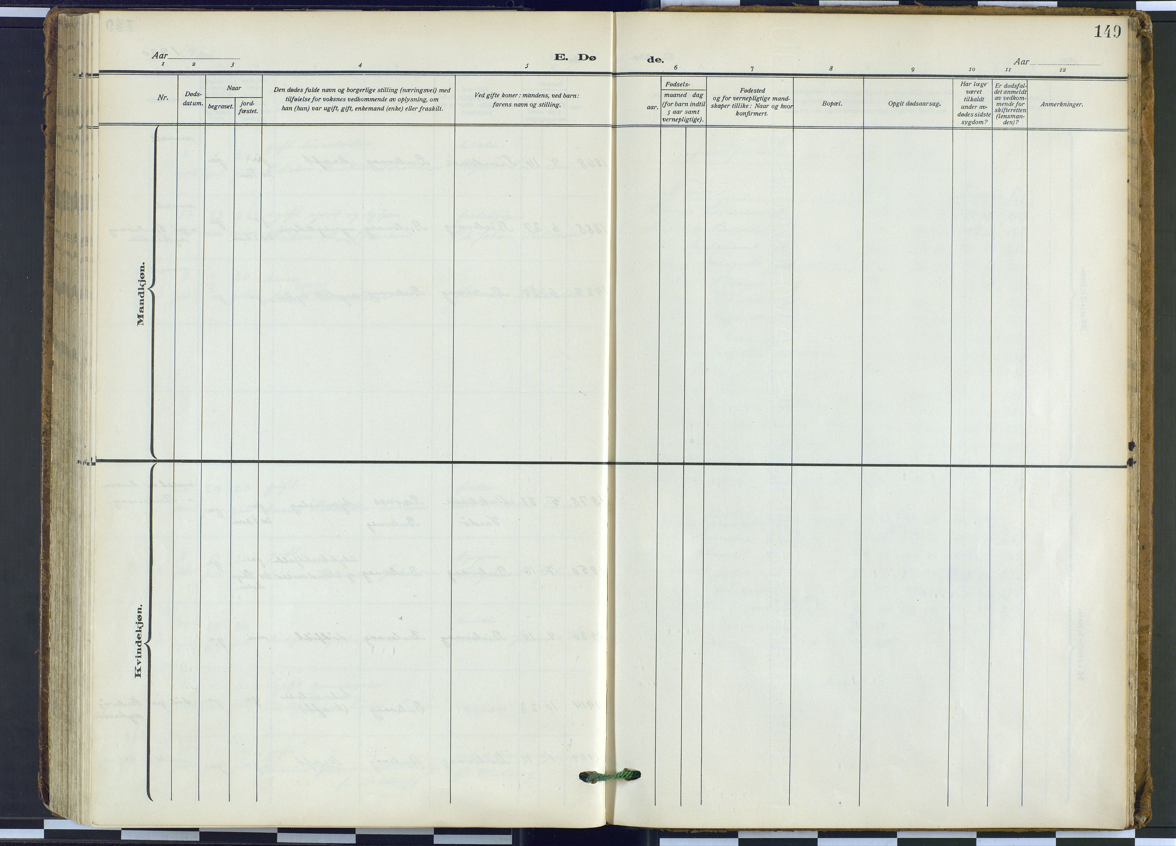 Tana sokneprestkontor, SATØ/S-1334/H/Ha: Parish register (official) no. 9, 1914-1930, p. 149