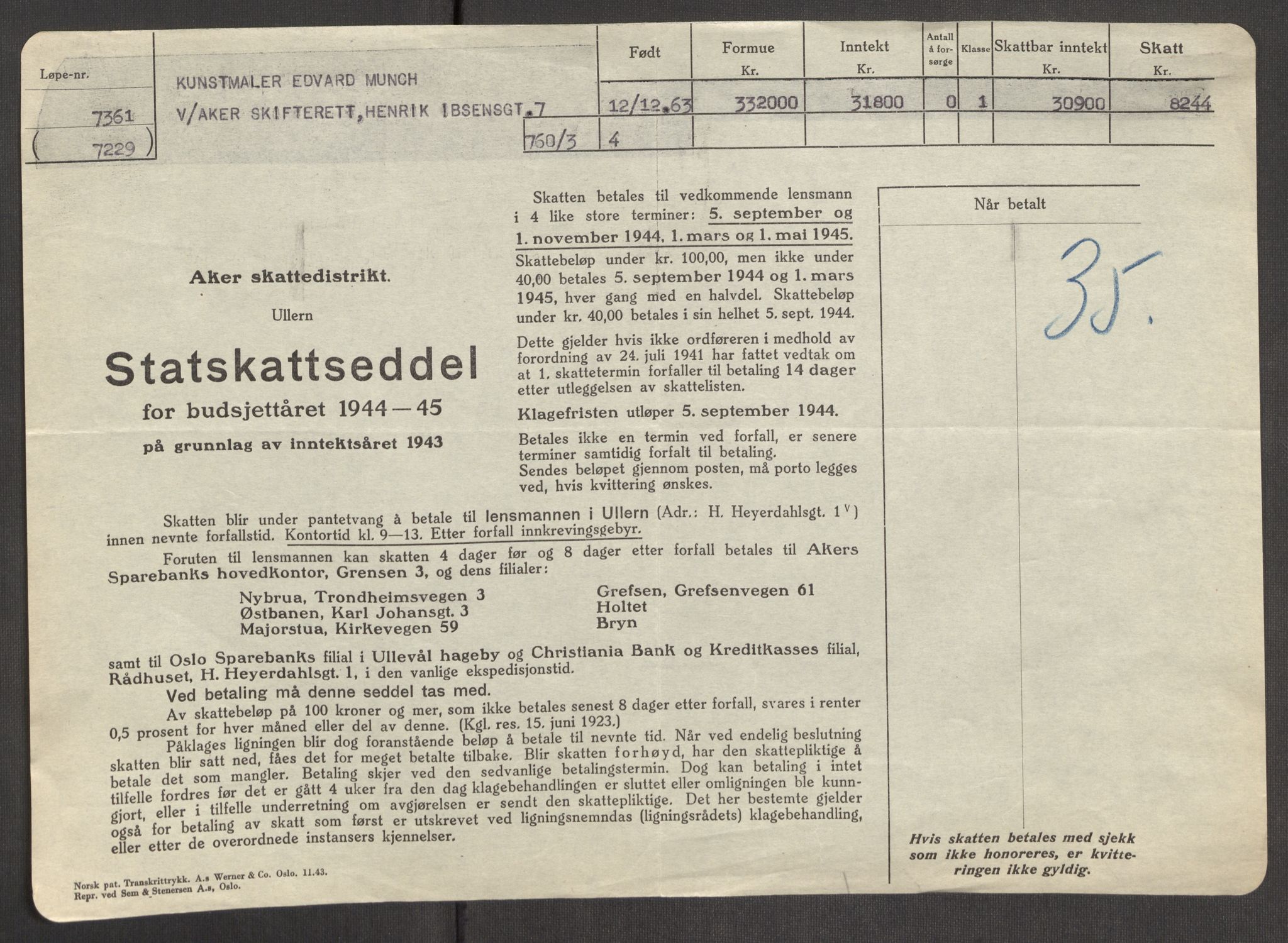 Oslo skifterett, AV/SAO-A-10383/I/Id/L0004: Bomapper (sluttede bo), 1948, p. 267