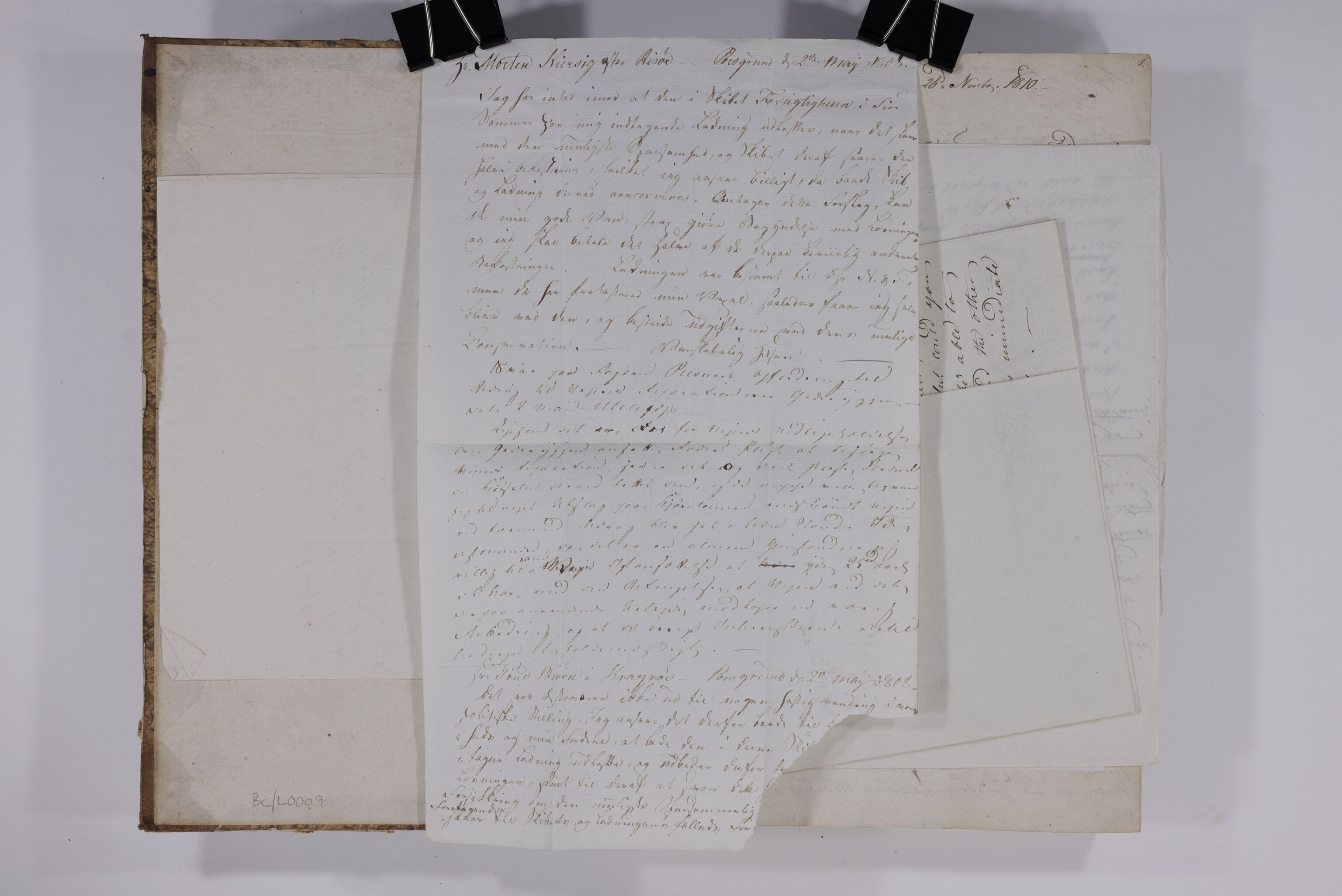 UA-A-1001 Slekten Aalls arkiv på Ulefos Hovedgaard, TEMU/UA-A-1001/B/Bc/L0006: Kopibok - Niels Aall, 1810-1814