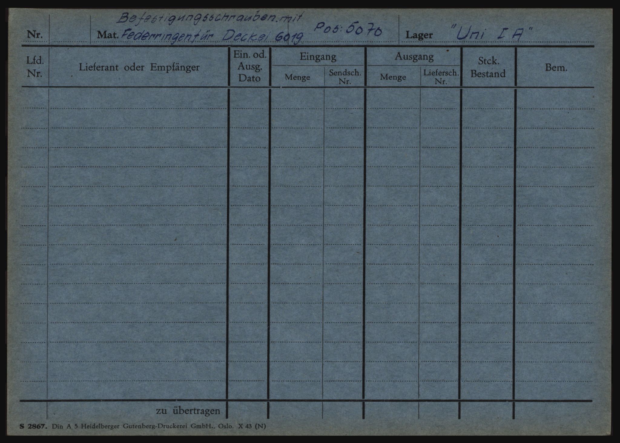 Tyske arkiver, Organisation Todt (OT), Einsatzgruppe Wiking, AV/RA-RAFA-2188/1/O/O12/L0002: Kartotek - Elektromaterial etc A-Z, 1940-1945, p. 46