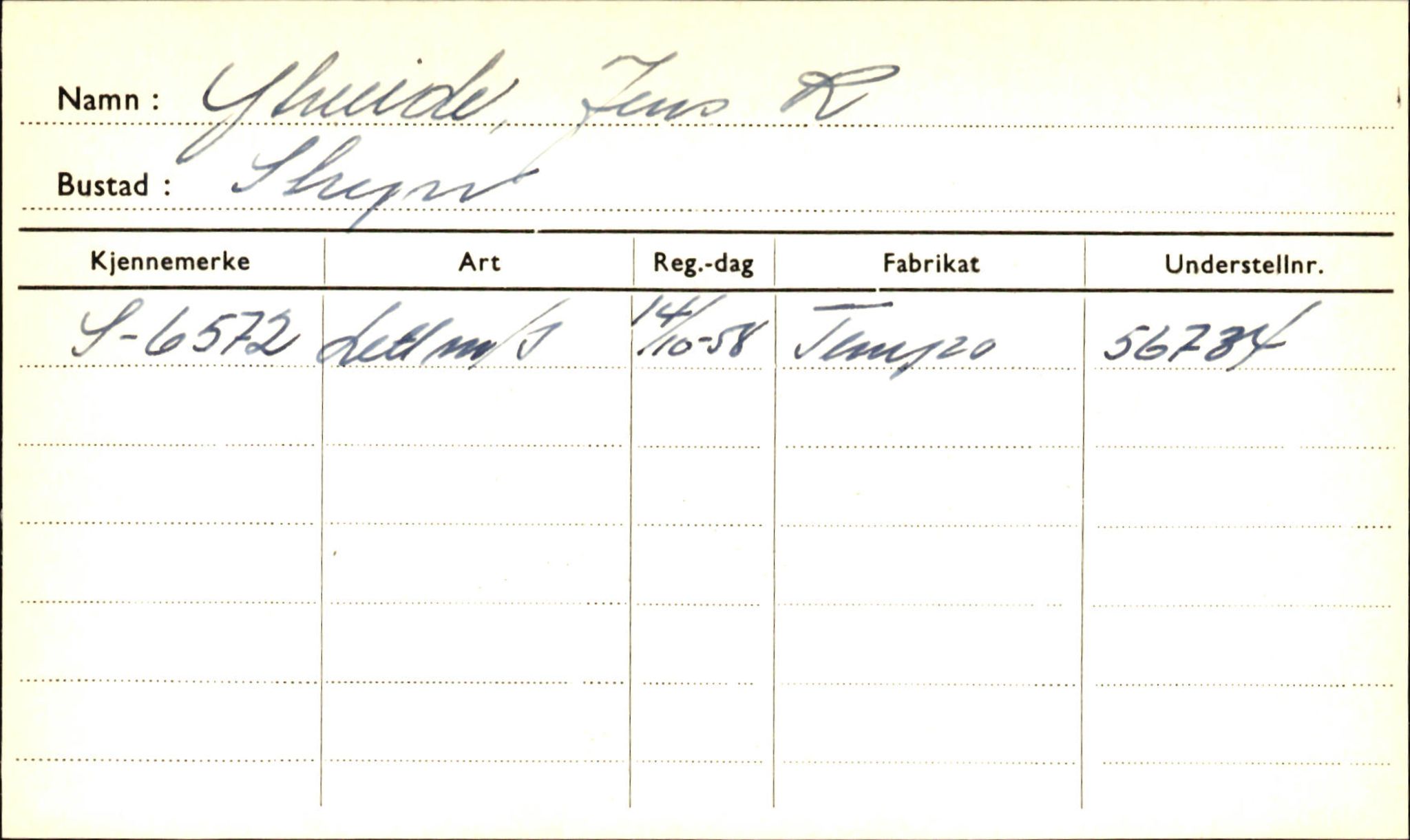 Statens vegvesen, Sogn og Fjordane vegkontor, AV/SAB-A-5301/4/F/L0002: Eigarregister Fjordane til 1.6.1961, 1930-1961, p. 628