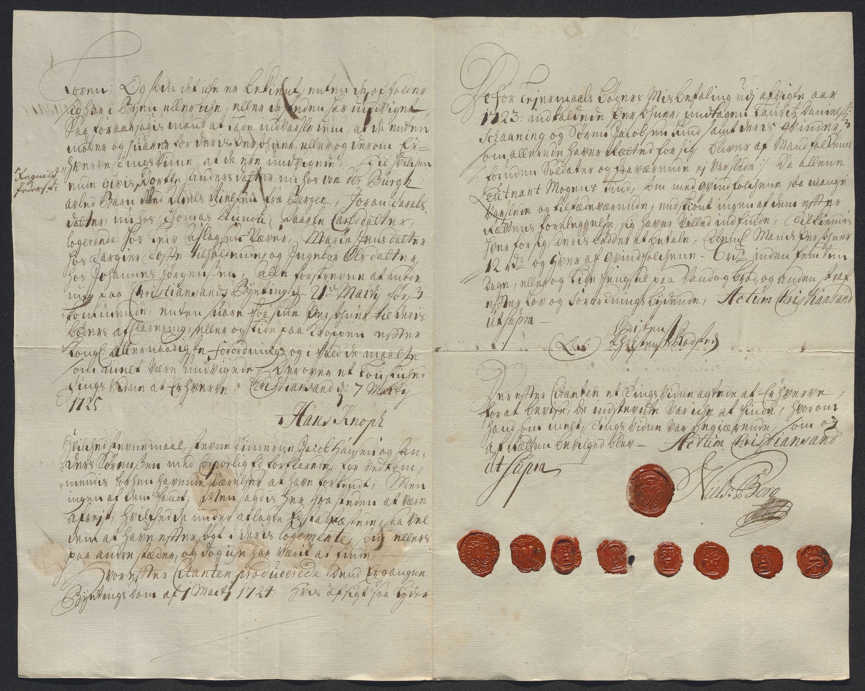 Rentekammeret inntil 1814, Reviderte regnskaper, Byregnskaper, AV/RA-EA-4066/R/Rm/L0286: [M19] Sikt og sakefall, 1719-1727, p. 258