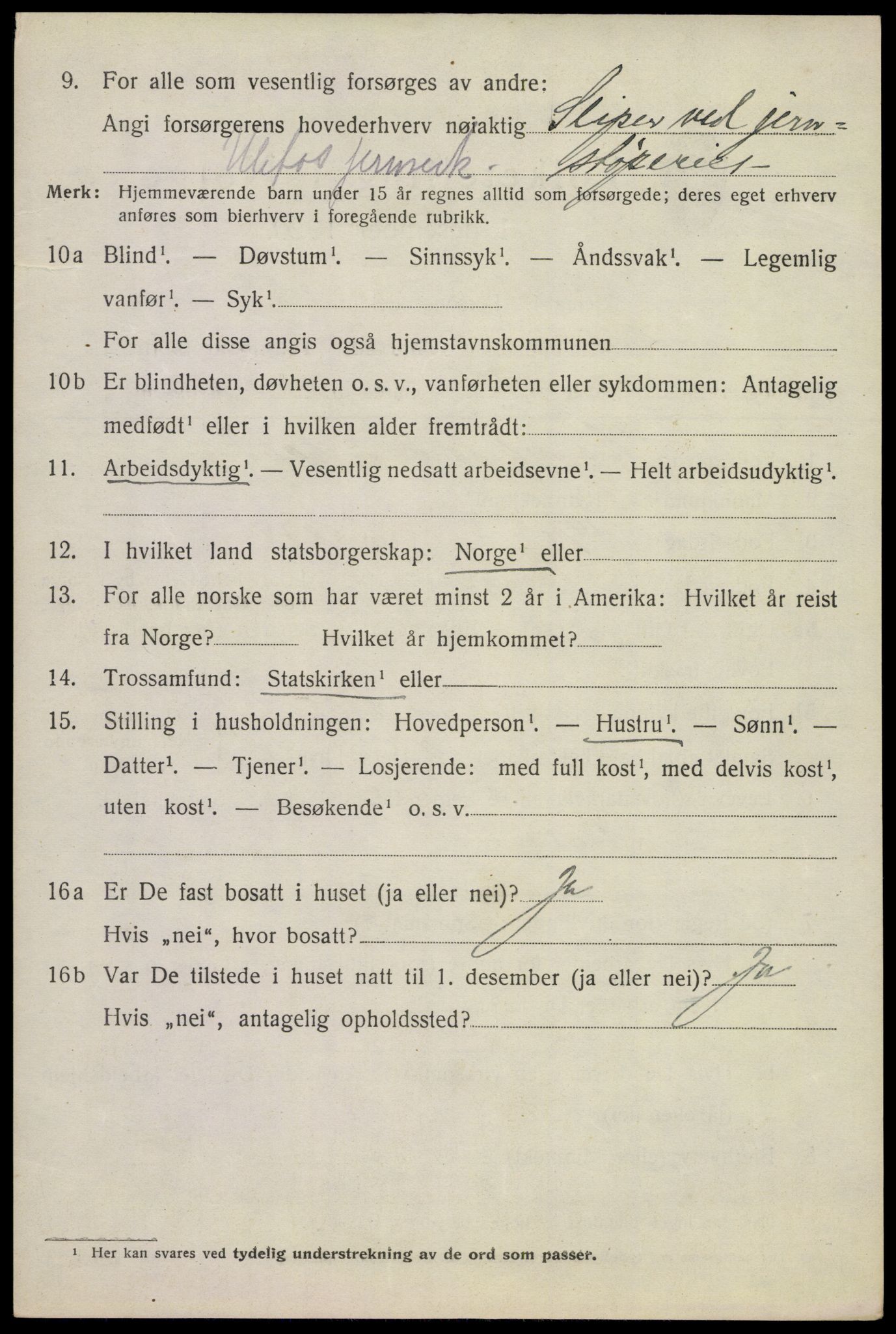 SAKO, 1920 census for Holla, 1920, p. 3836