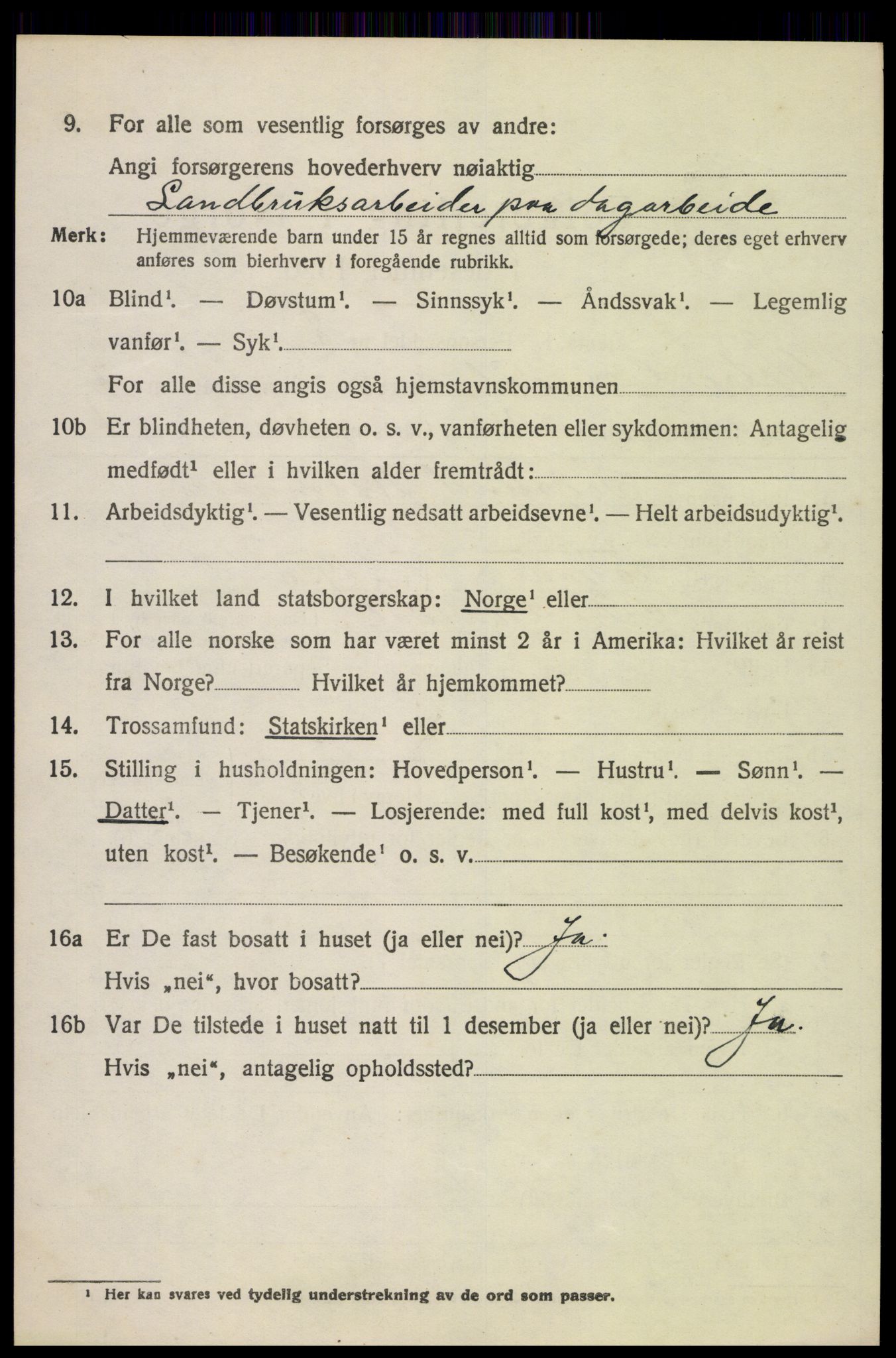 SAH, 1920 census for Østre Gausdal, 1920, p. 4545