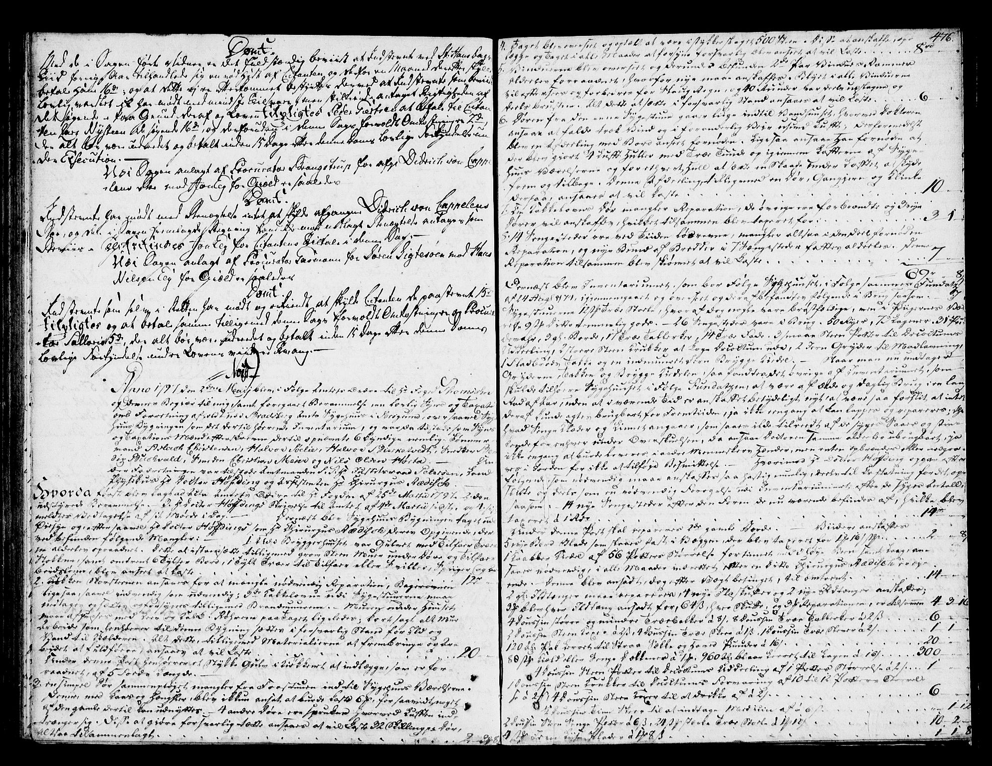 Bamble sorenskriveri, AV/SAKO-A-214/F/Fa/Faa/L0024: Tingbok, 1790-1797, p. 476