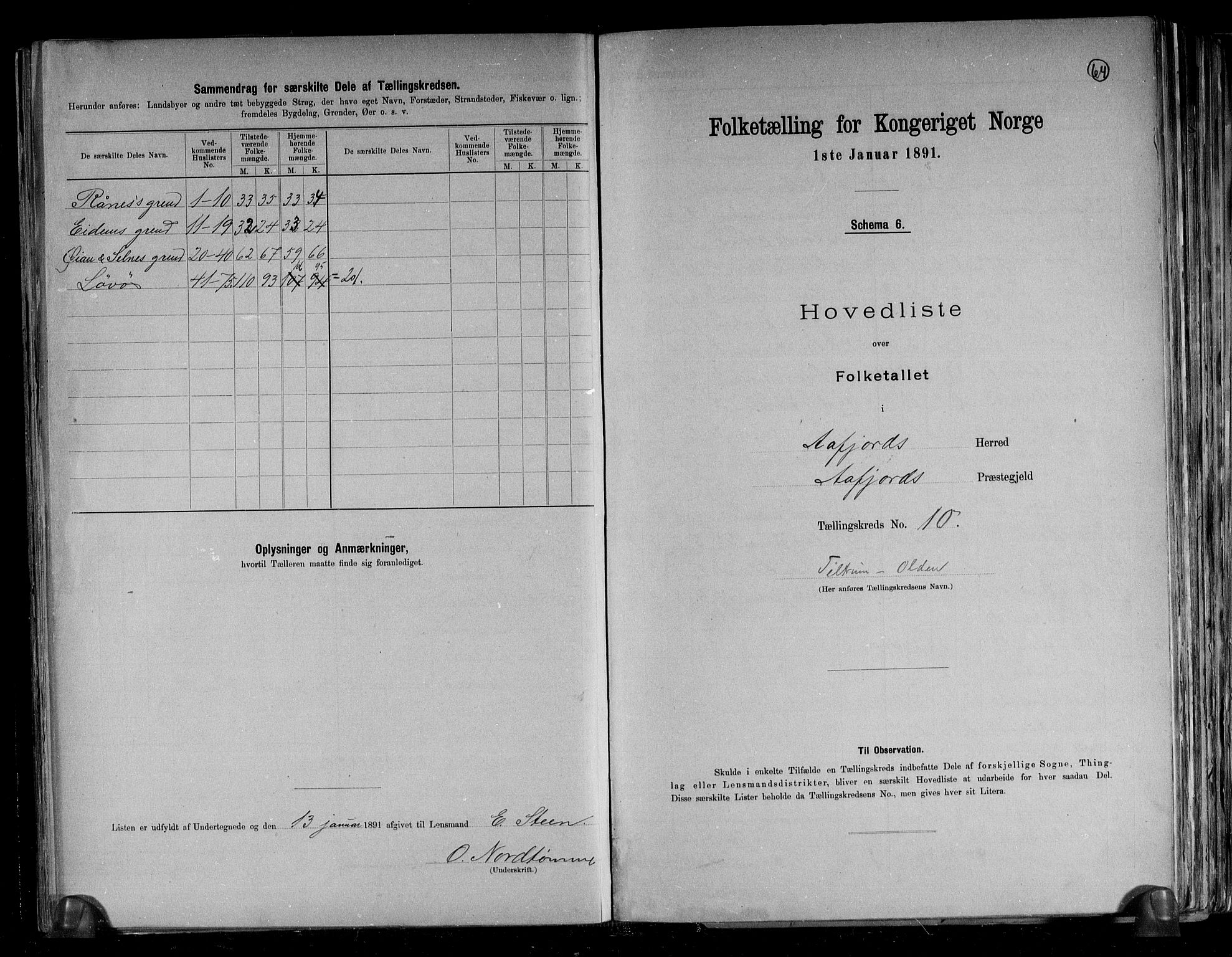 RA, 1891 census for 1630 Åfjord, 1891, p. 25